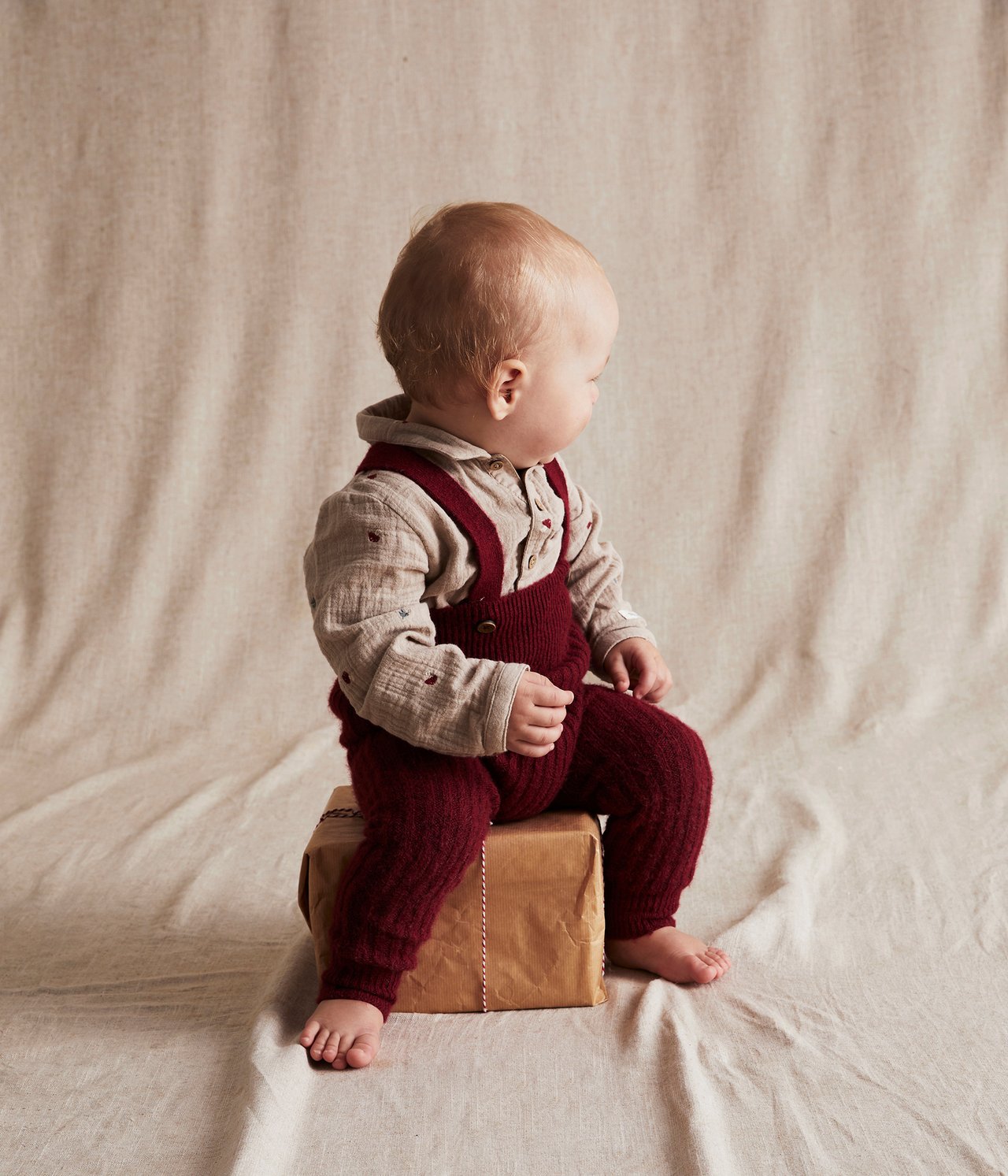 Baby beige muslin mushroom body - Beige - 3