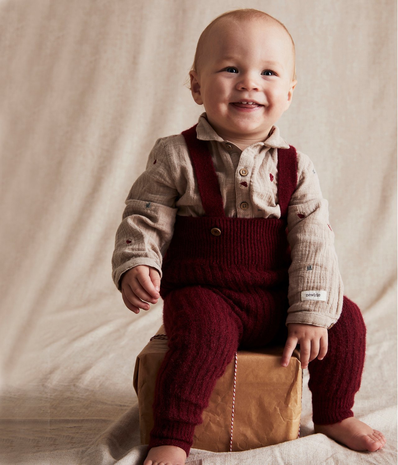 Baby beige muslin mushroom body - Beige - 1