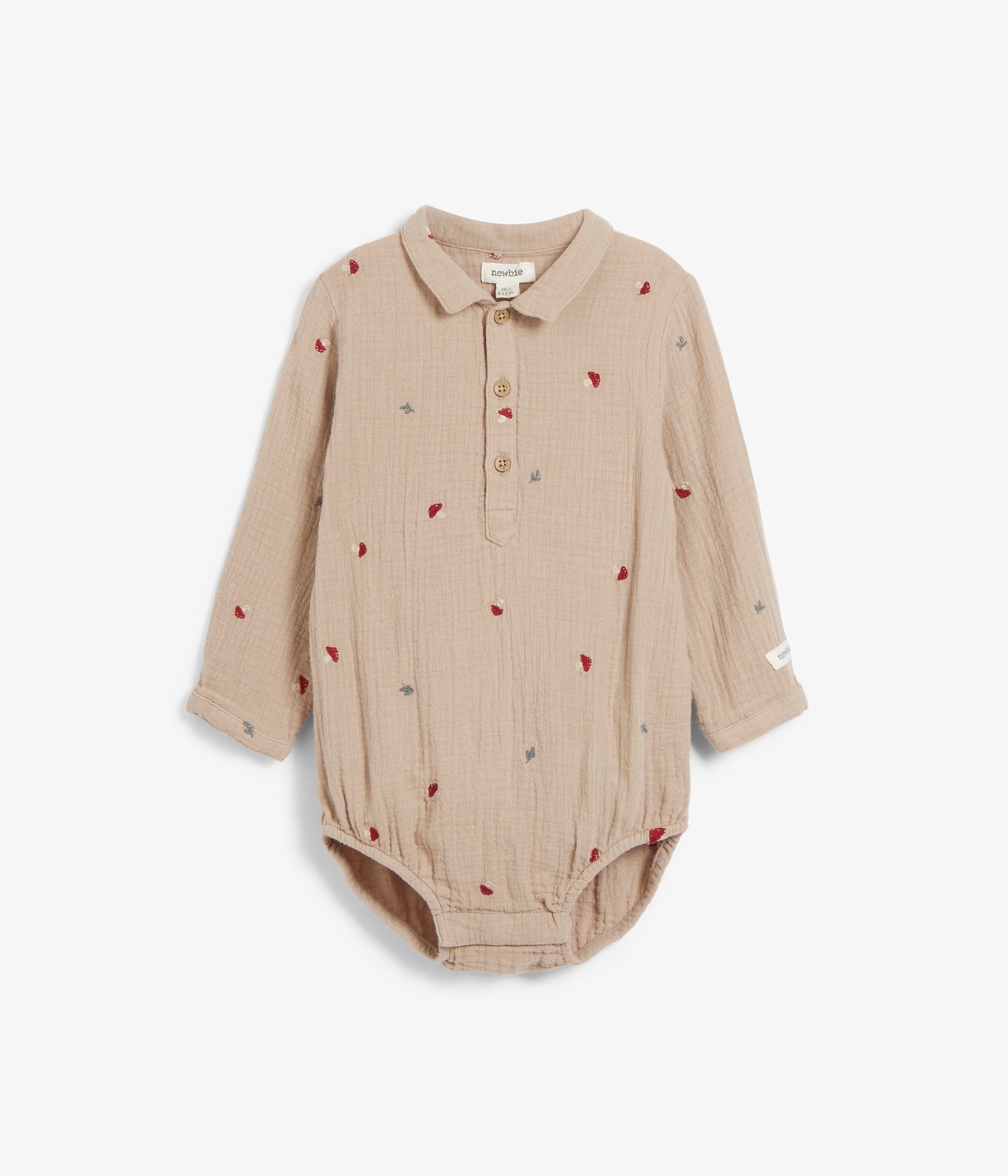 Baby beige muslin mushroom body - Beige - 5