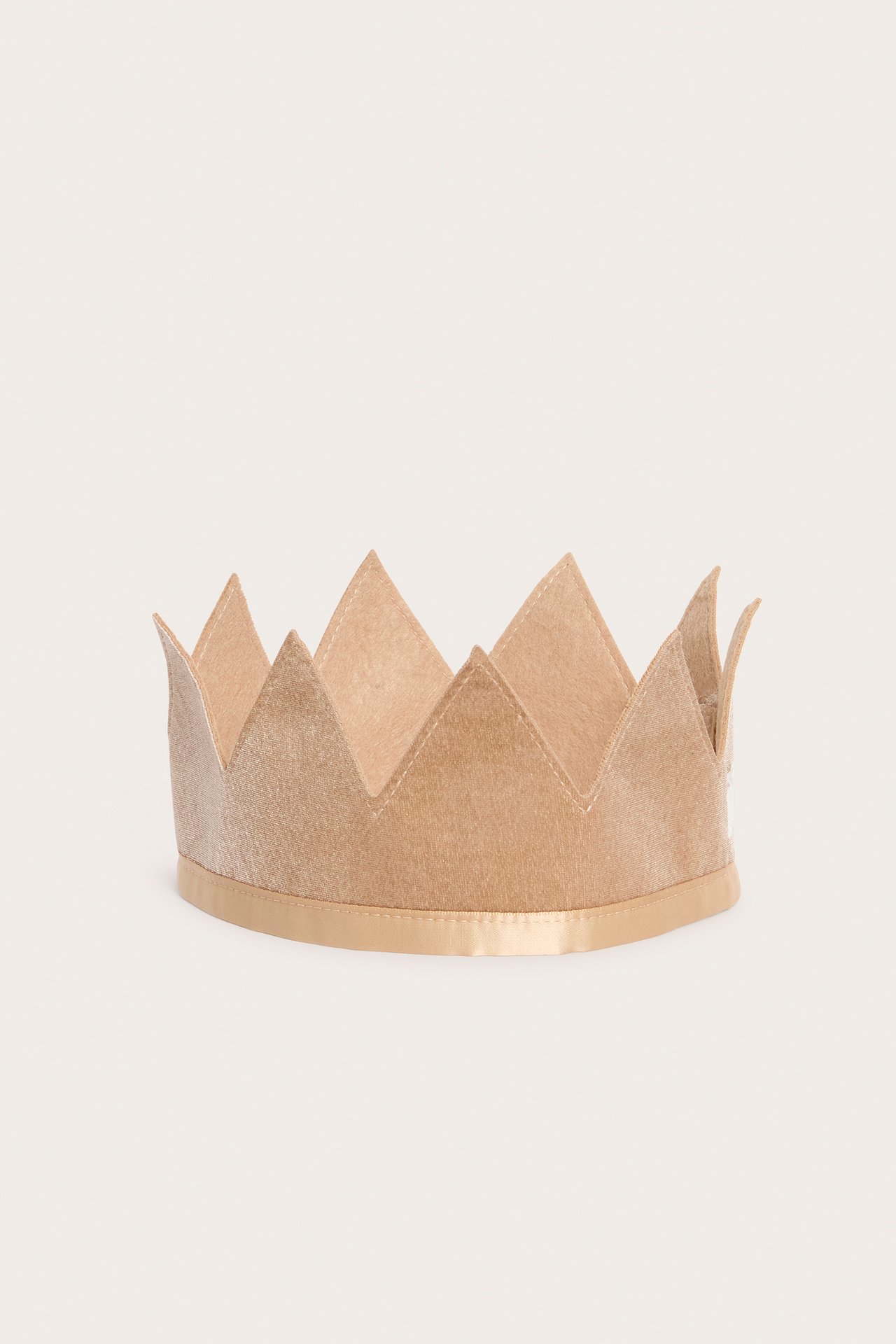 Krone aus Samt - Gold - 2