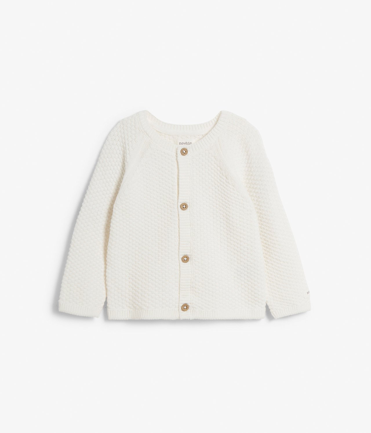 Pattern knitted cardigan - Off-white - 2
