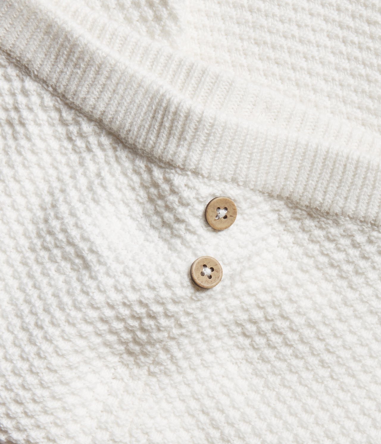 Pattern knitted leggings - Off-white - 1