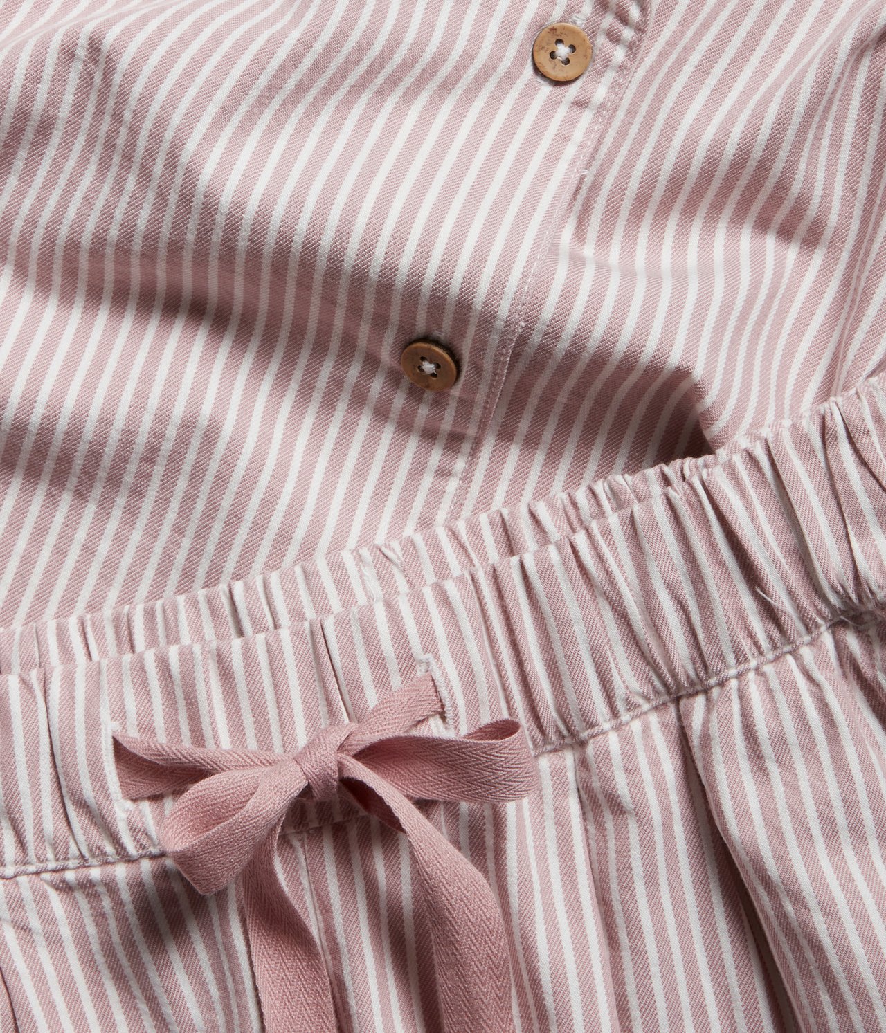 Womans pink striped flannel pajamas - Rosa - 5