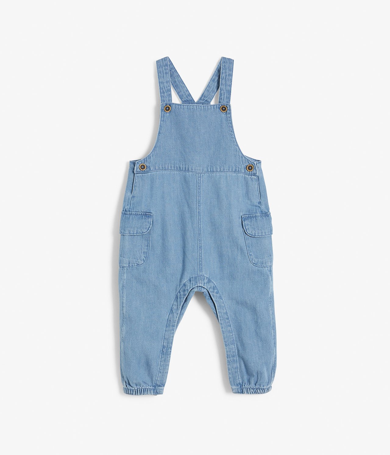 Latzhose aus Denim - Denim - 5