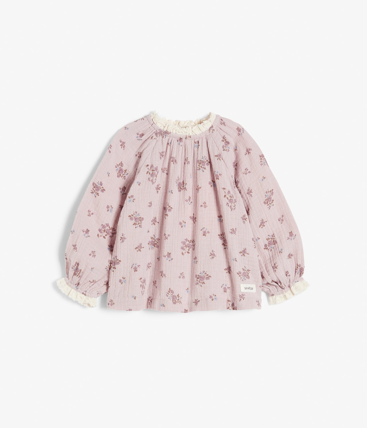 Baby pink floral blouse - Pink - 4