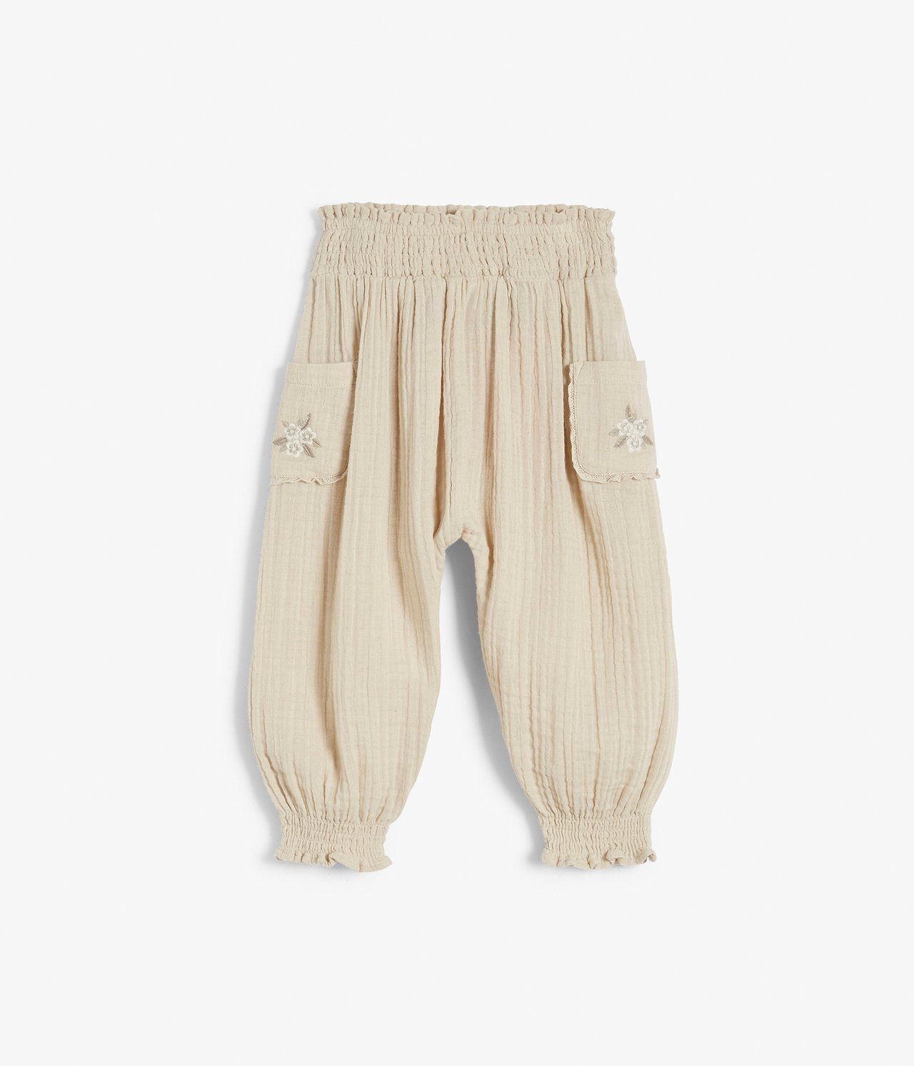 Pluderhose - Beige - 2