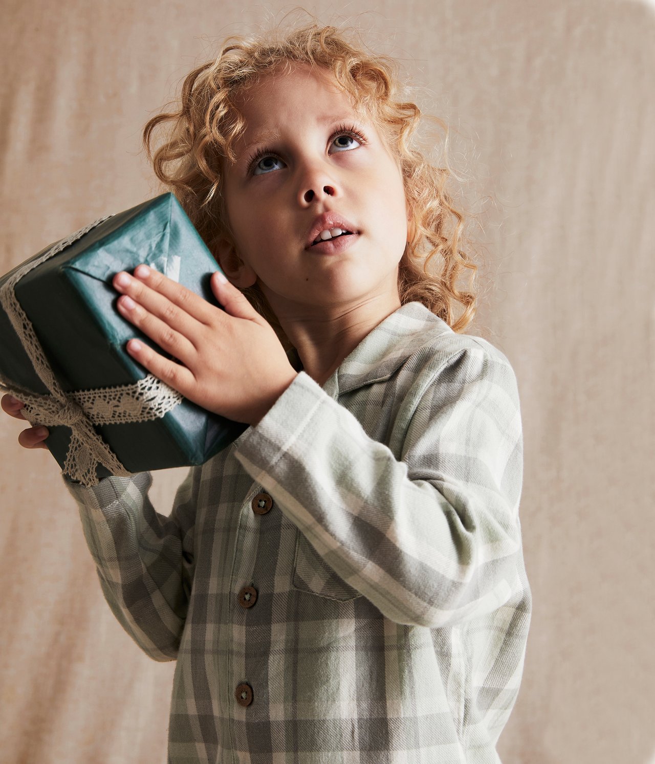 Kids green checked pajamas - Grün - 2