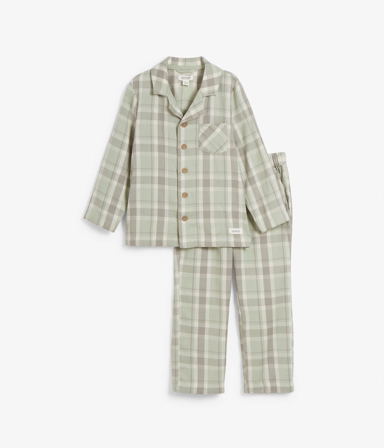 Kids green checked pajamas - Grün - 4