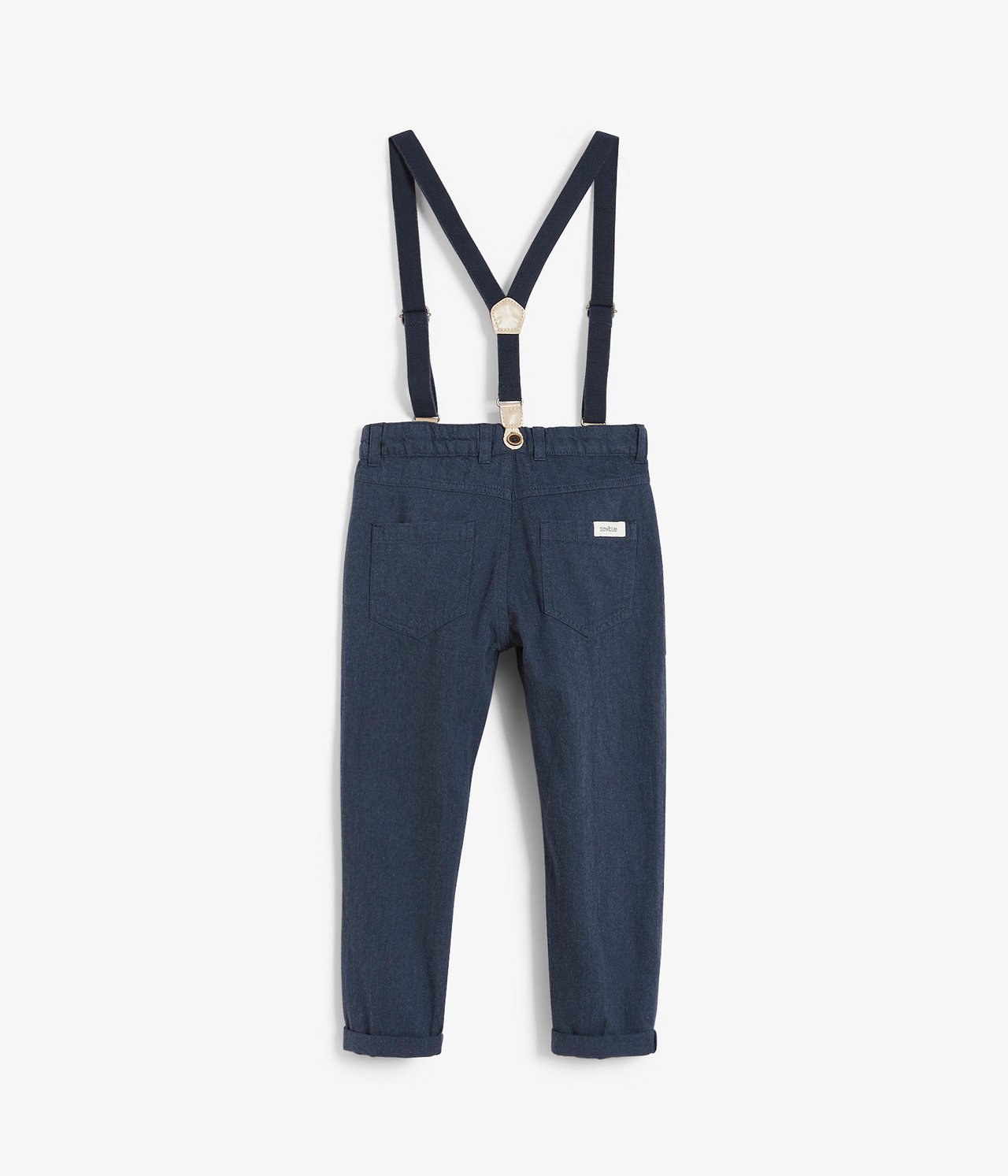 Kids blue suspender pants - Dunkelblau - 6