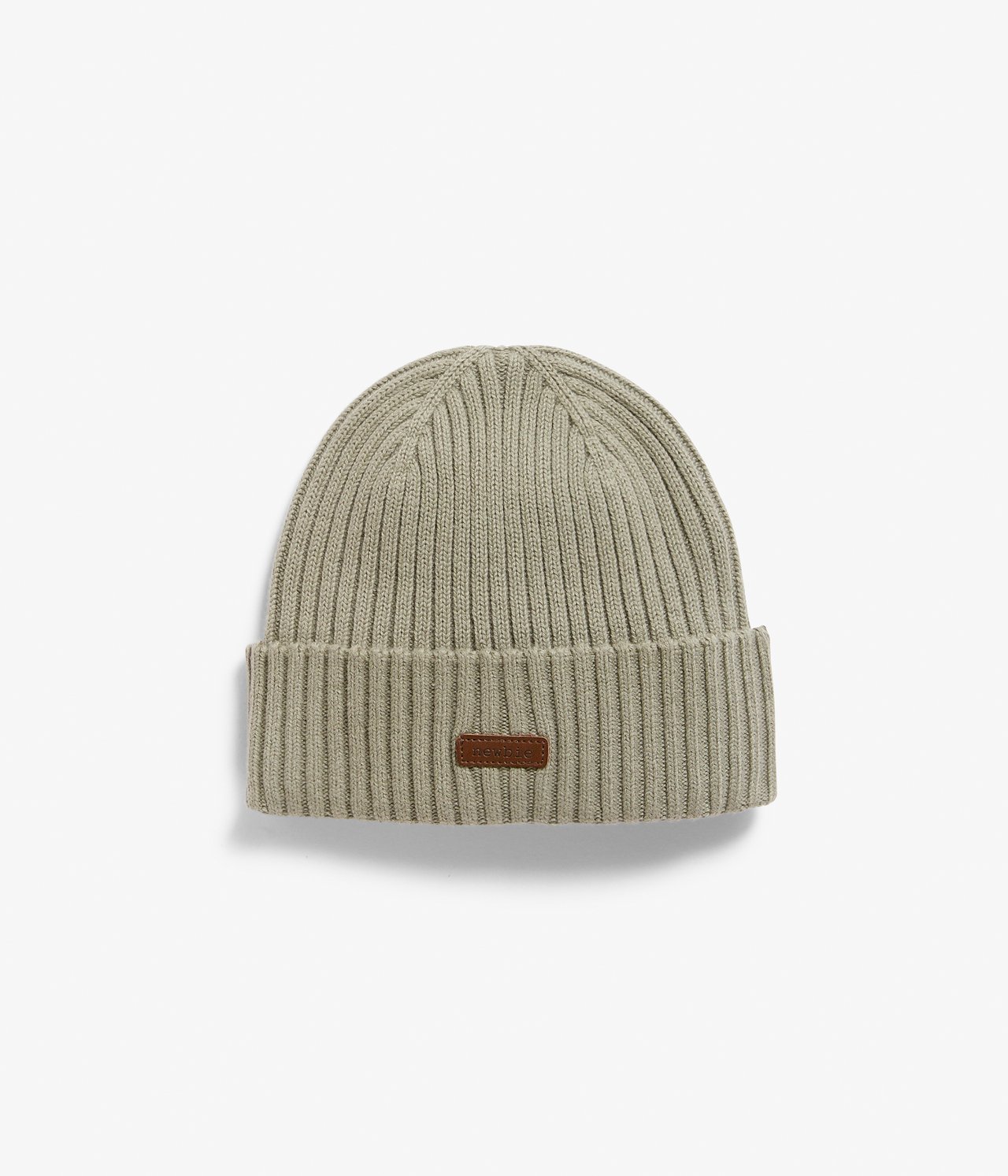Rib-knit hat - Dark green - 1