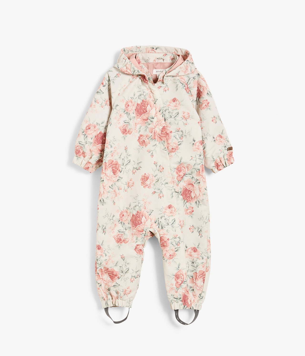 Overall mit Rosenmuster - Hellbeige - 6