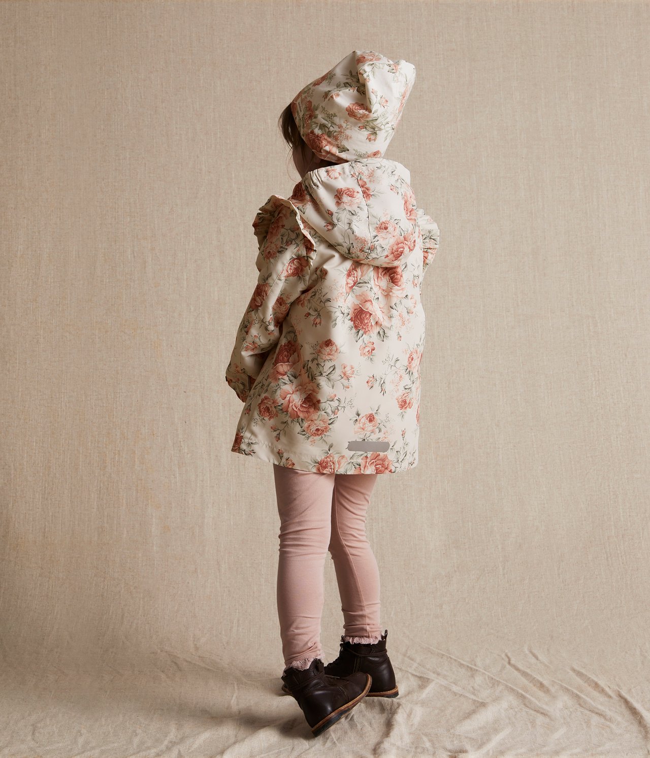 Jacke mit Rosenmuster - Hellbeige - 6