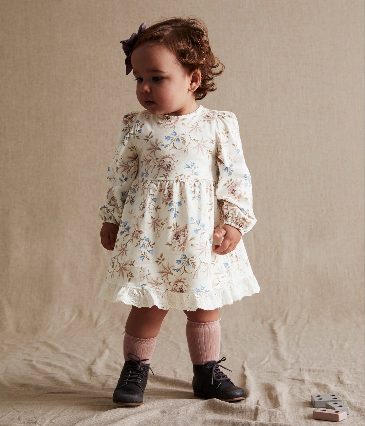 Baby white floral dress - Off-white - 2