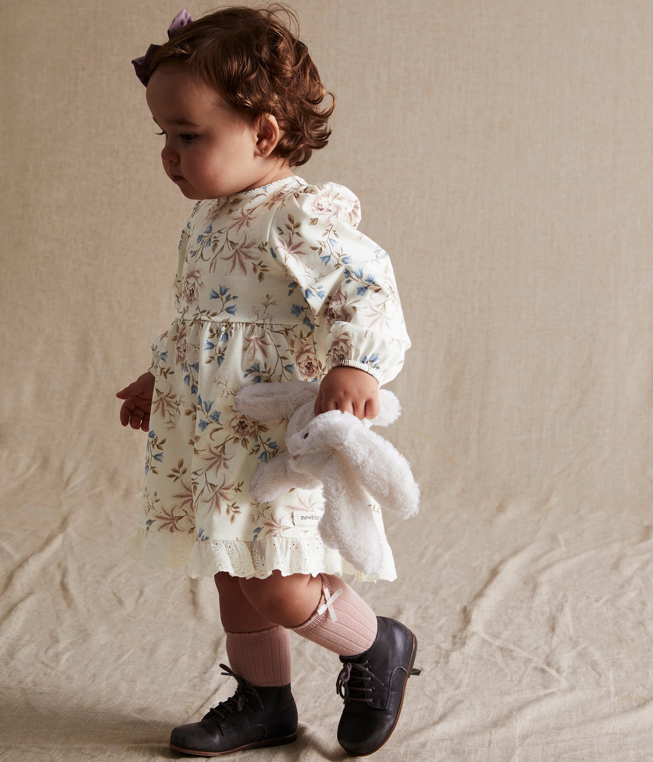 Baby white floral dress - Off-white - 1