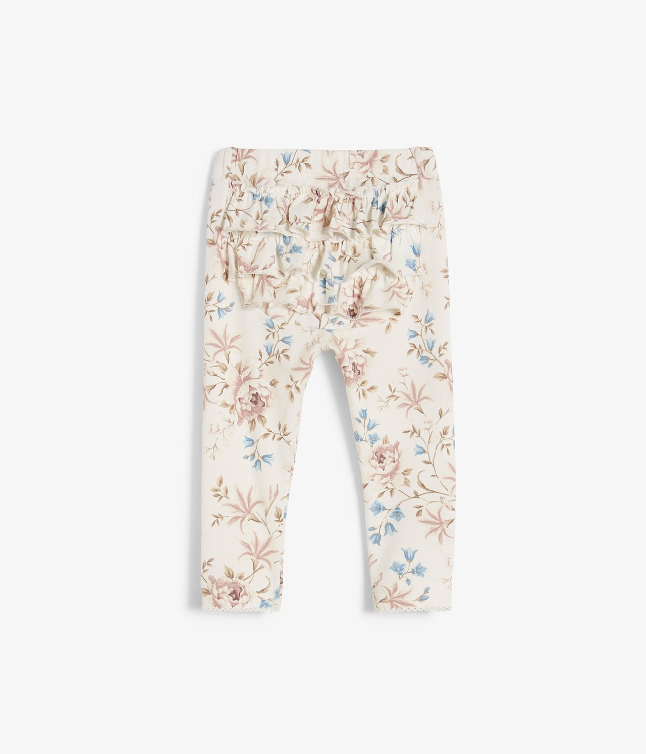 Baby white floral leggings - Naturweiß - 2