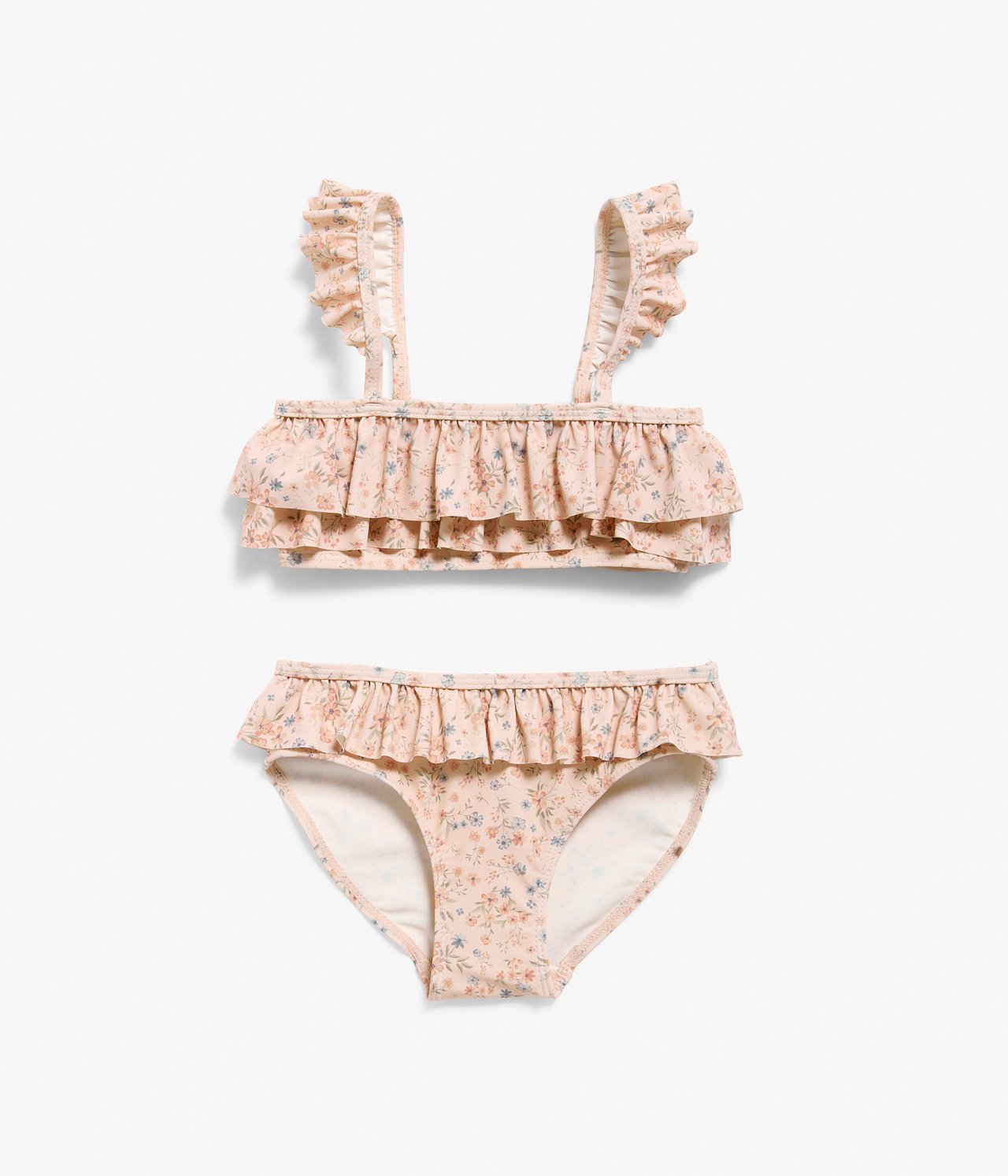 Bikini-Set mit Blumenmuster - Hellrosa - 1