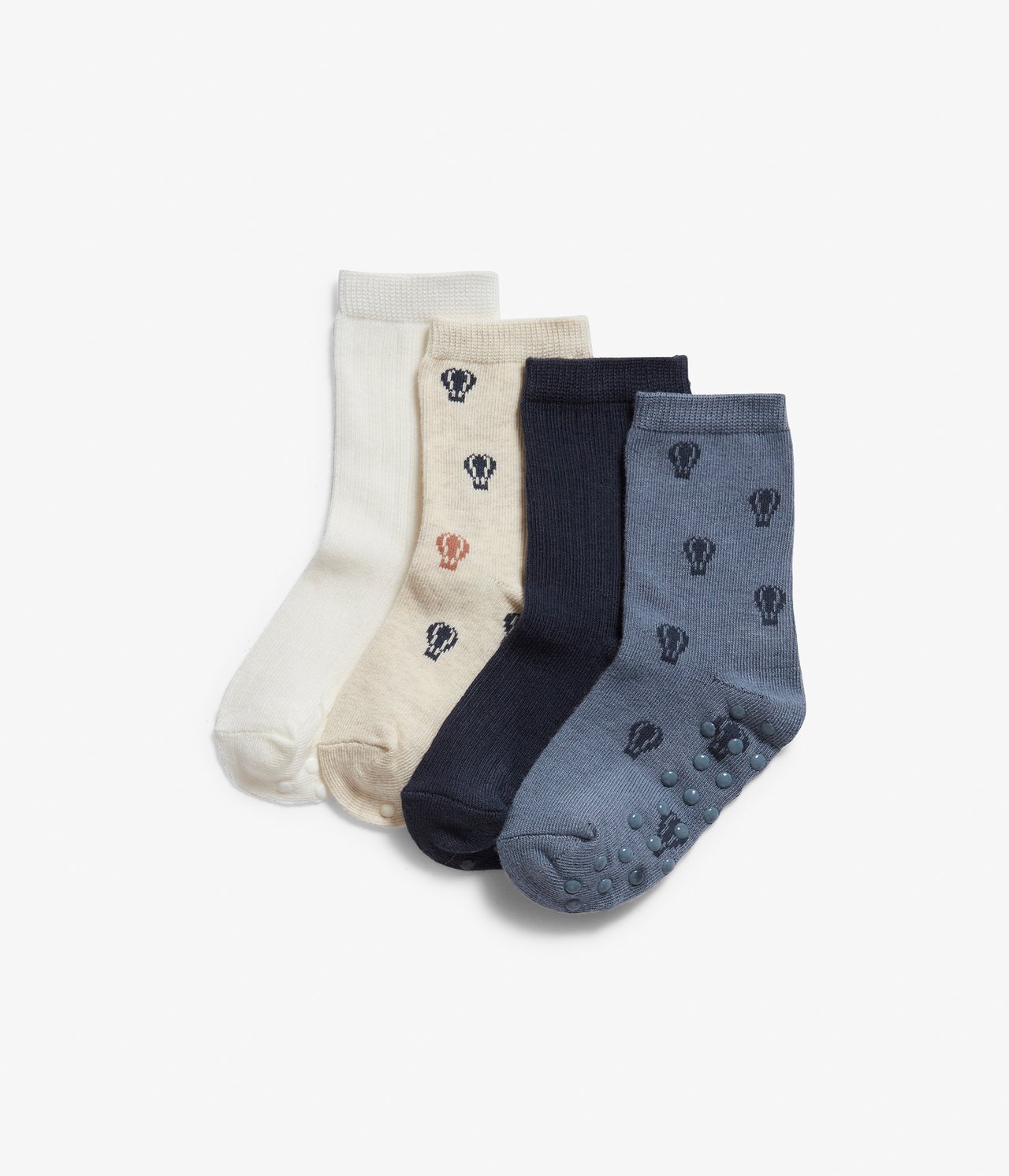 4er-Pack Socken mit Heißluftballon-Motiv - Blau - 1