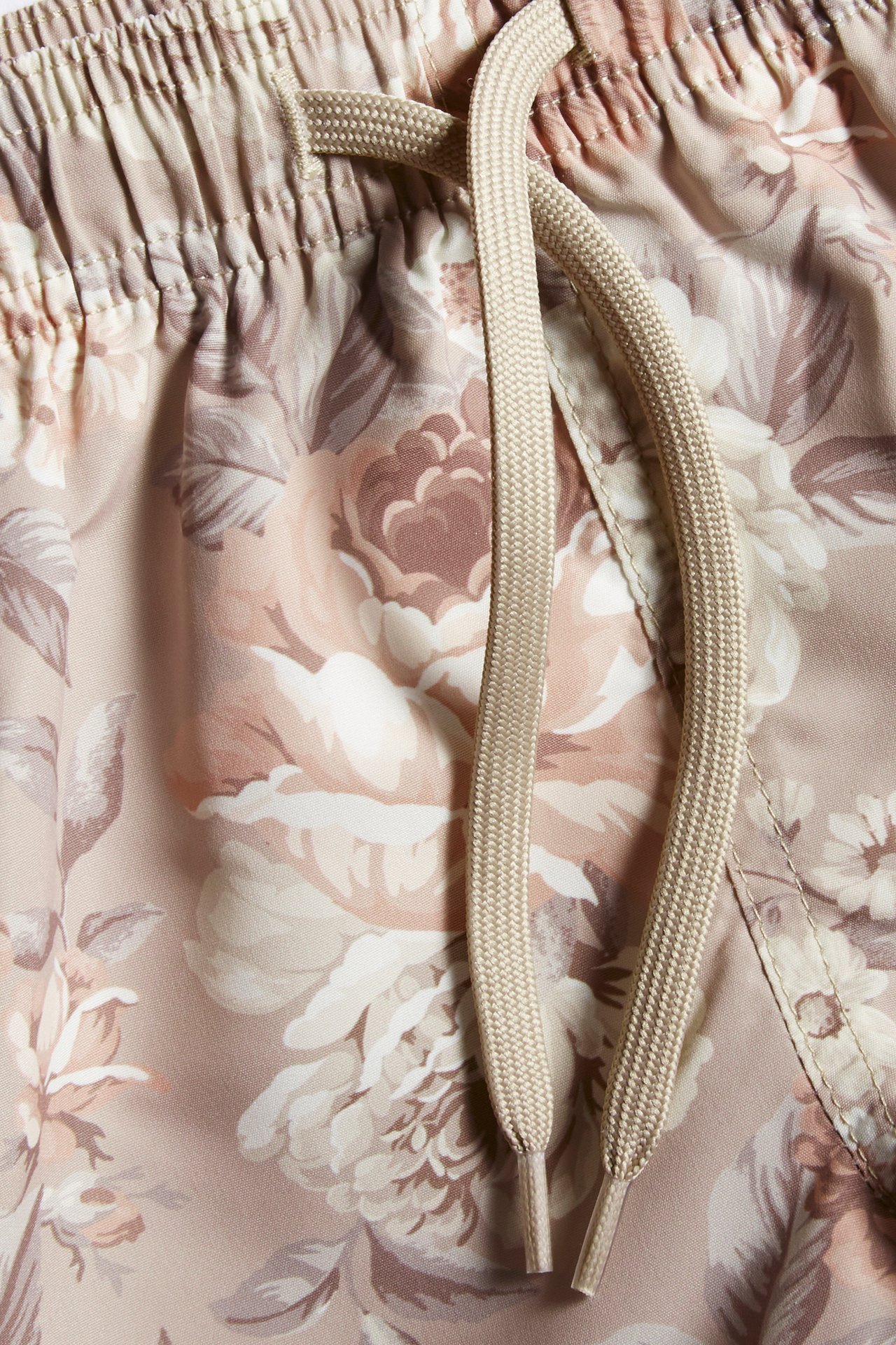 Floral swim shorts - Beige - 1