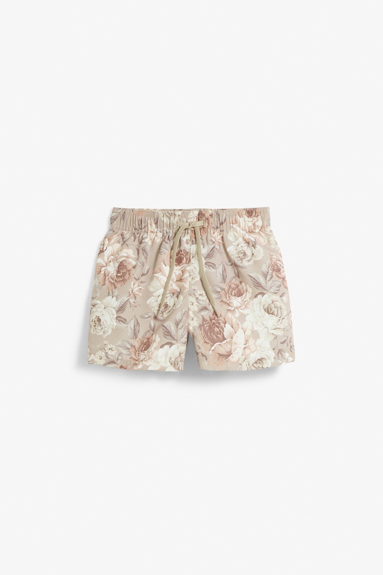 Floral swim shorts - Beige - 2