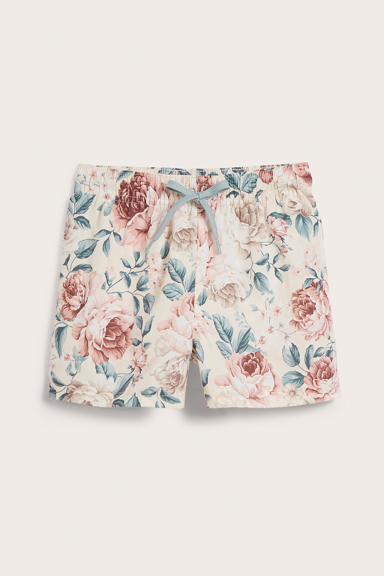 Floral swimming trunks - Light beige - 1