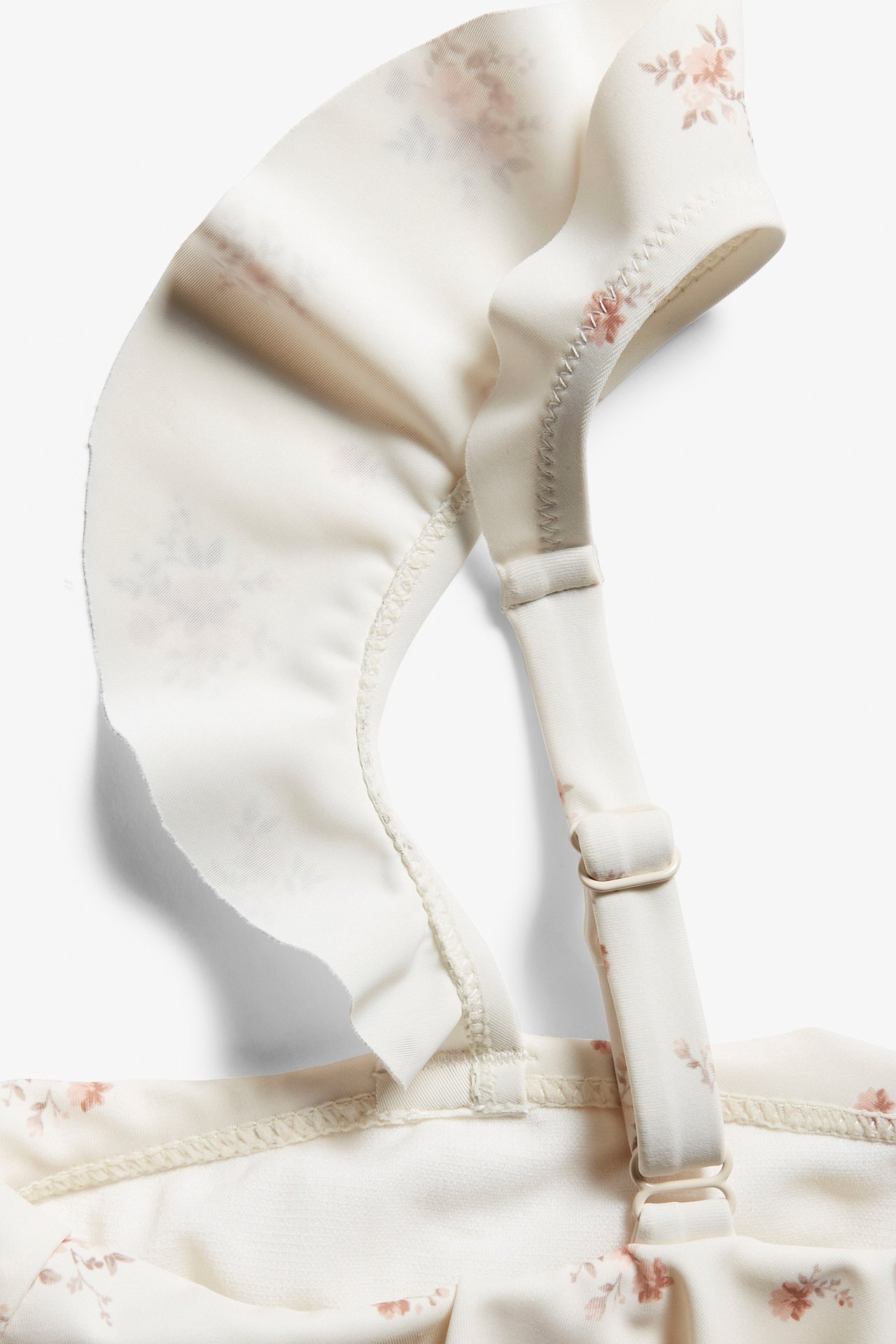 Women's floral bikini top - Off-white - 5