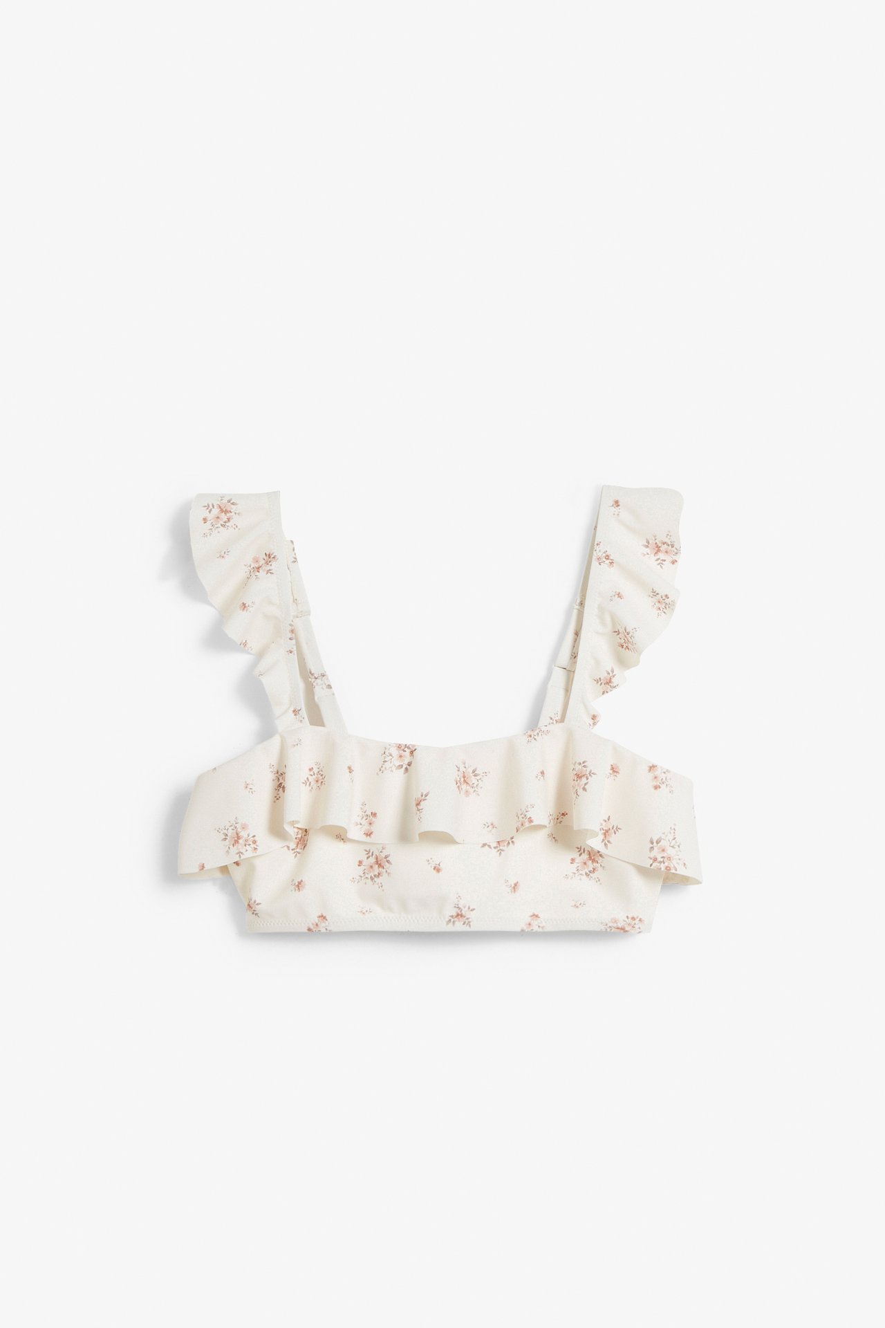 Women's floral bikini top - Off-white - 6