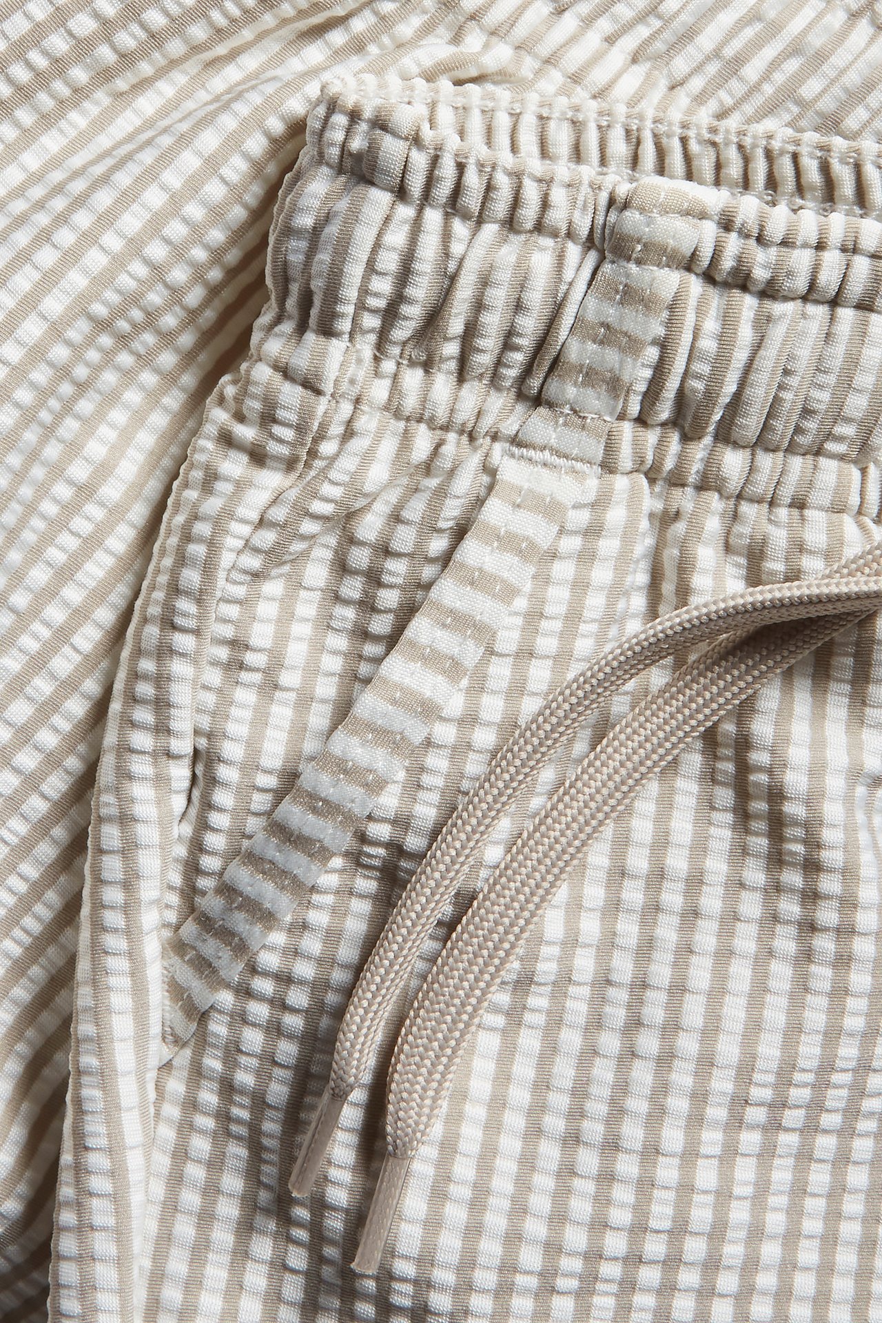 Striped swim trunks - Beige - 1