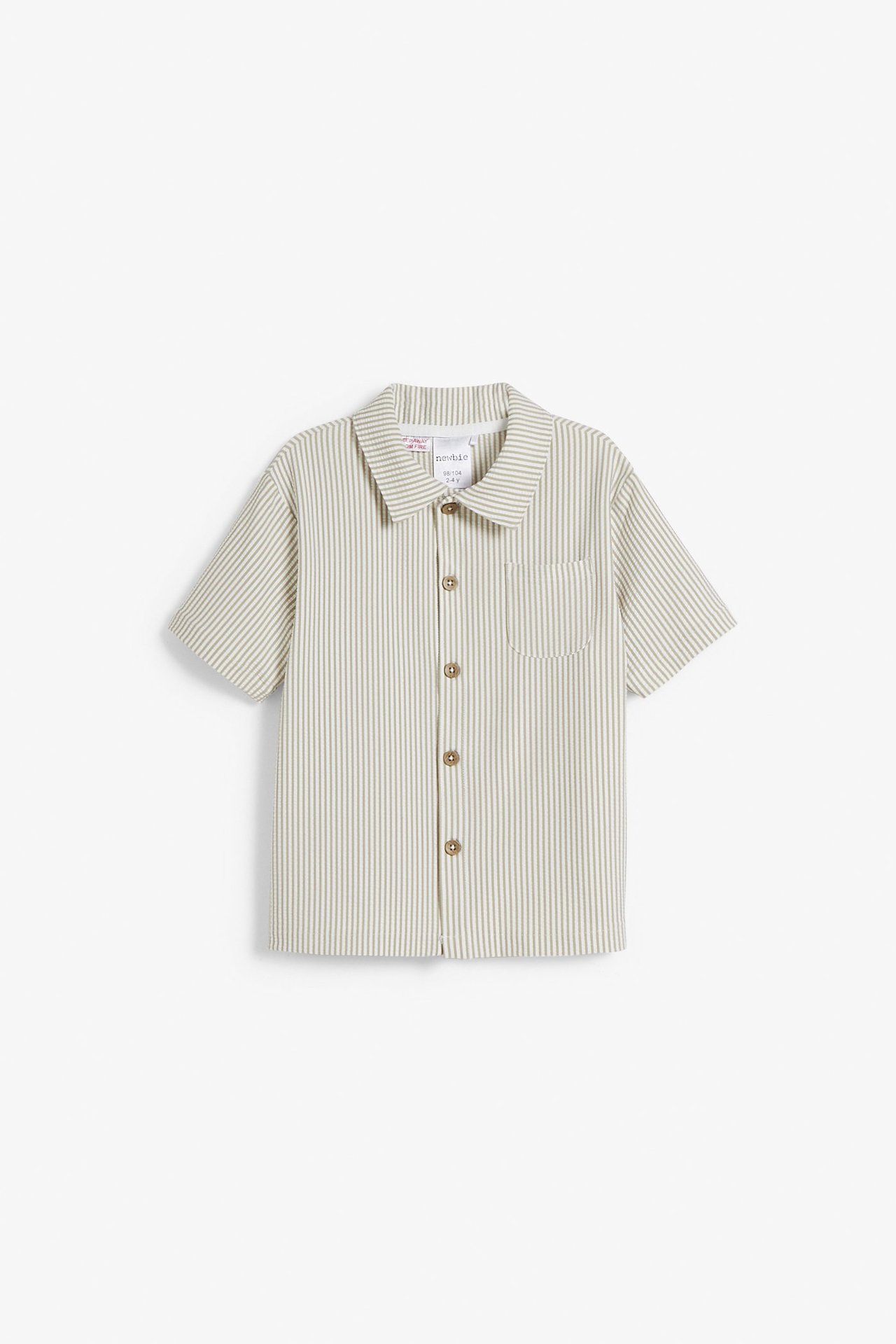 Striped UV swim shirt - Beige - 2