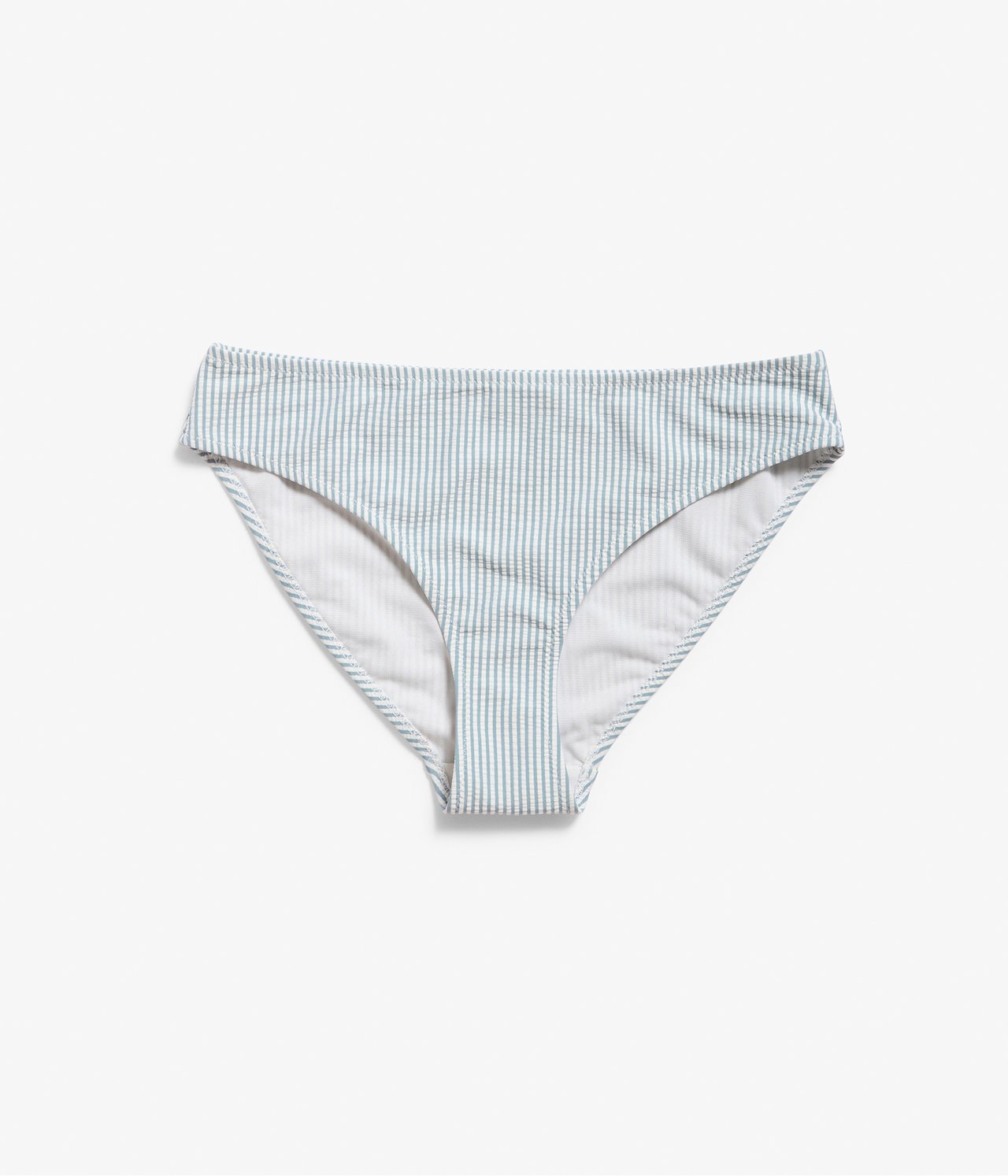 Women's striped seersucker bikini briefs