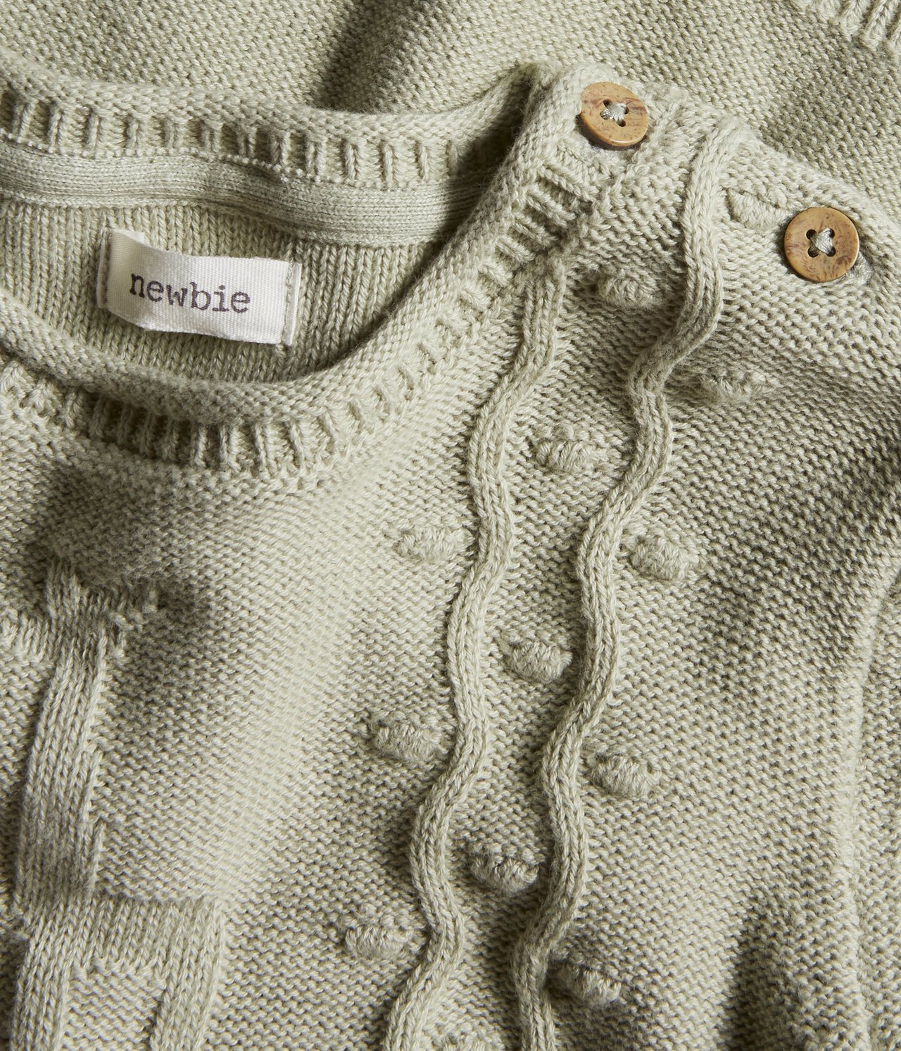 Knitted giraffe sweater - Green - 1