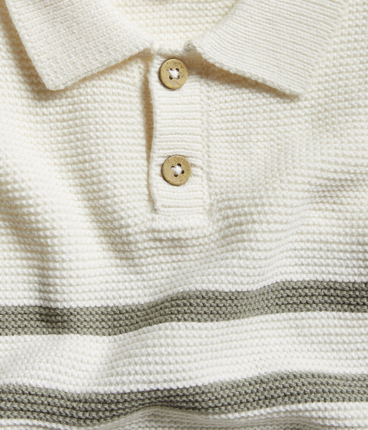 Striped knitted sweater - Off-white - 4