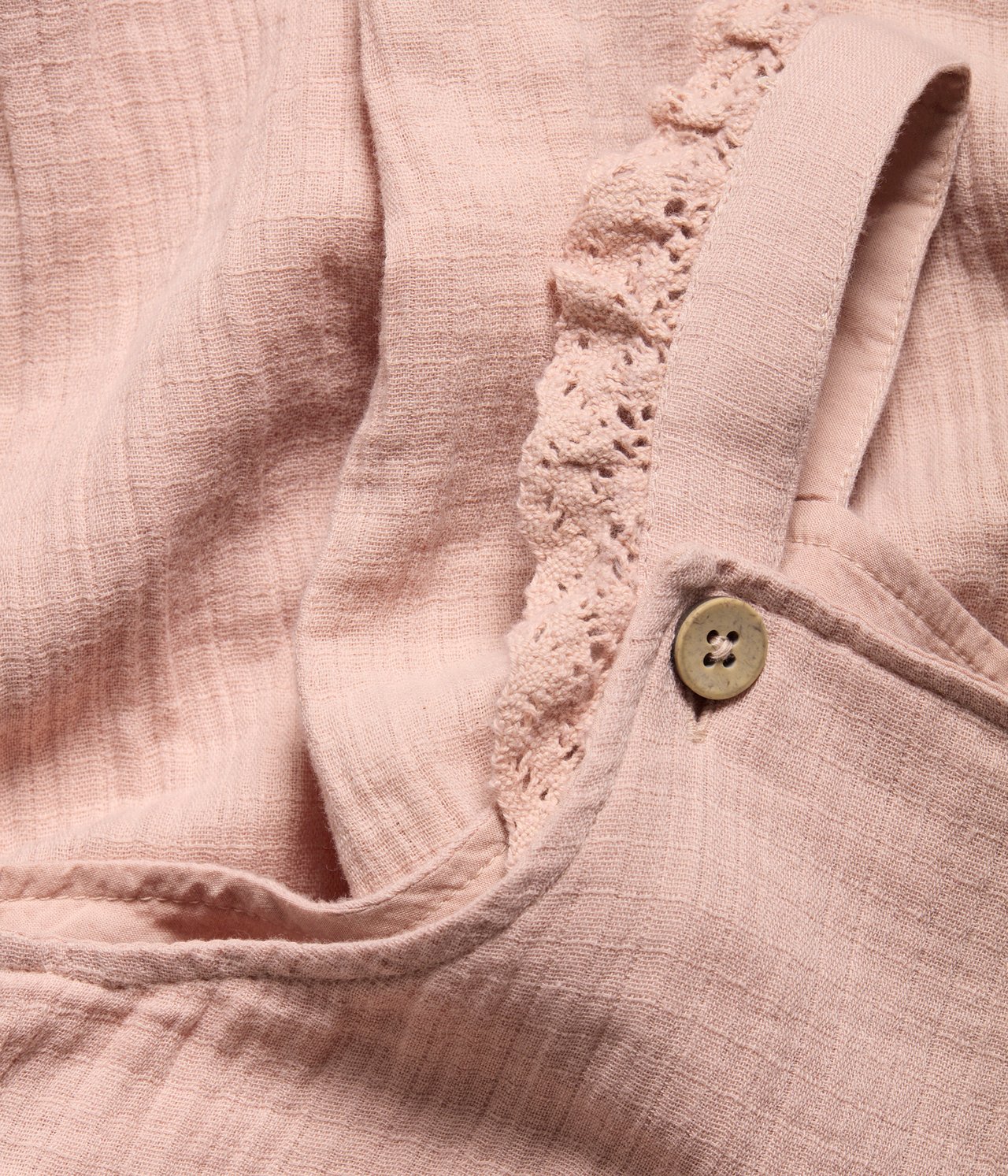 Latzhose aus Krepp - Rosa - 5