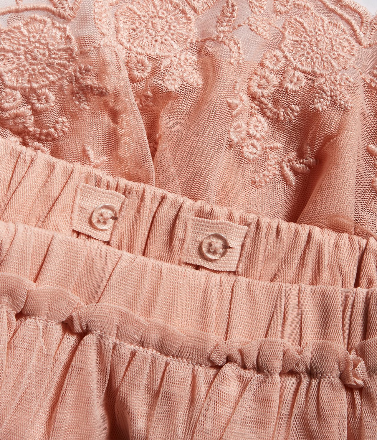 Pink mesh skirt - Pink - 7