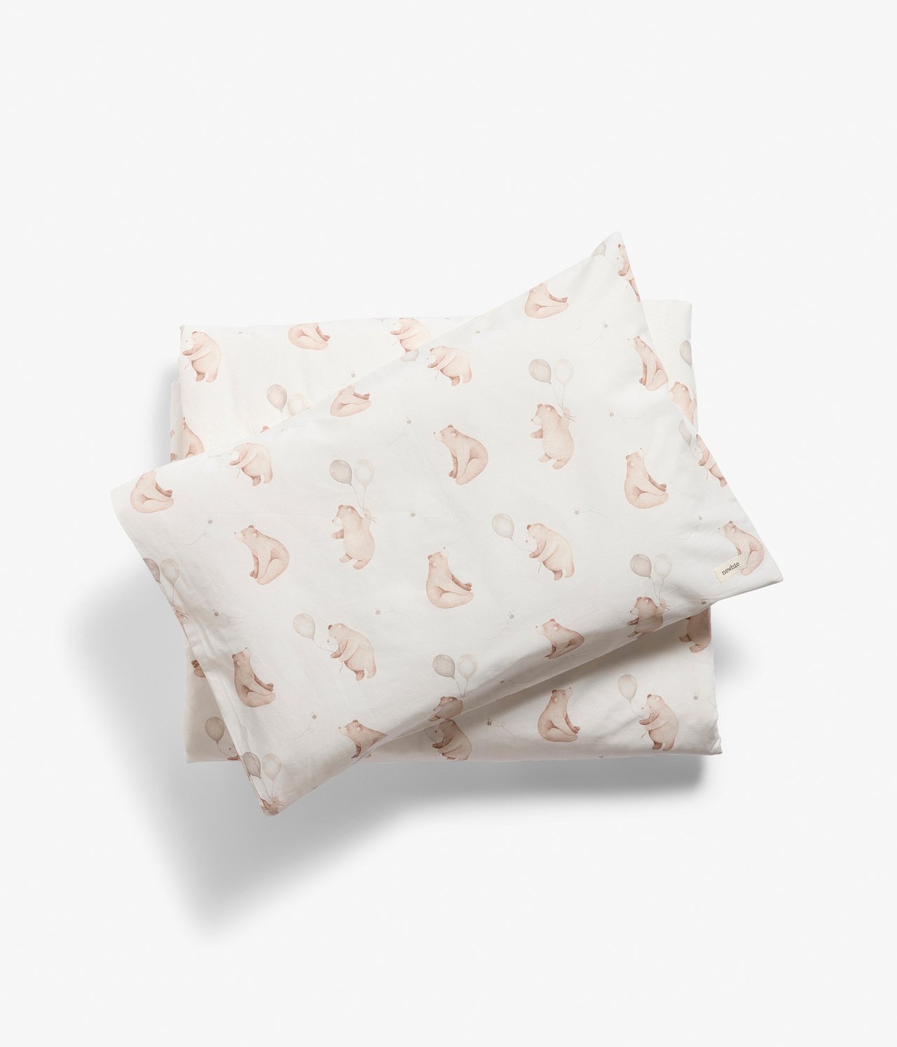 Bedding set with teddy bears motif 80x100 - Off-white - 2