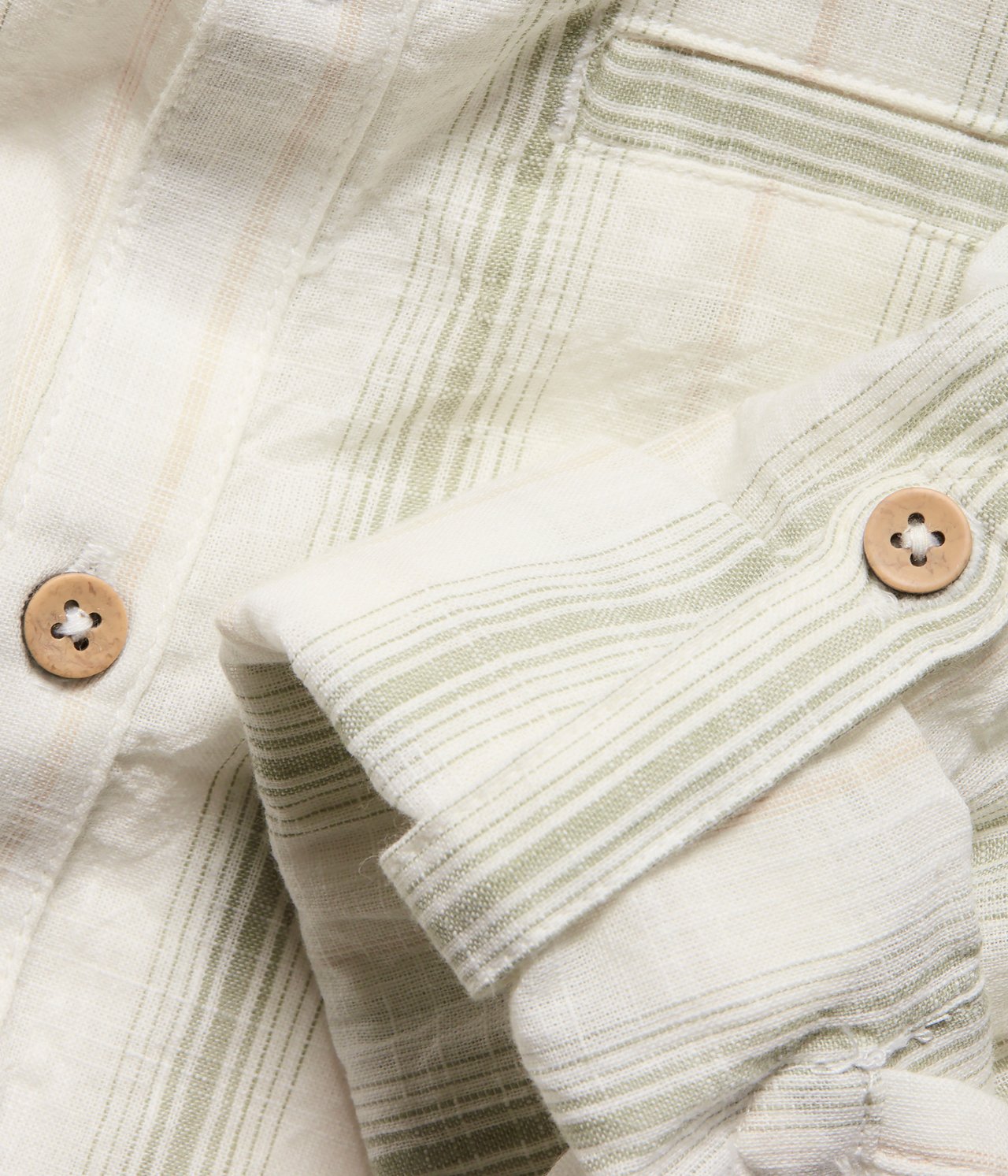 Striped Mason's collar shirt - Off-white - 4