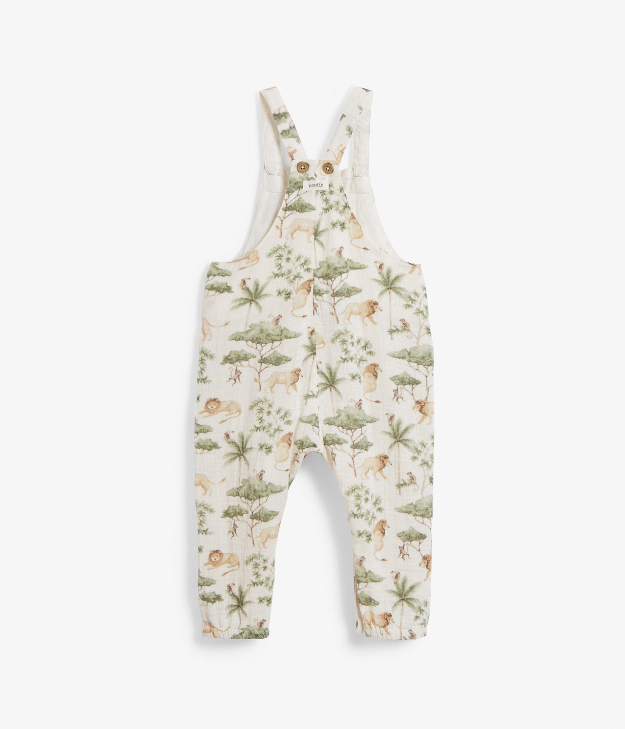 Lion safari suspender pants - Off-white - 3