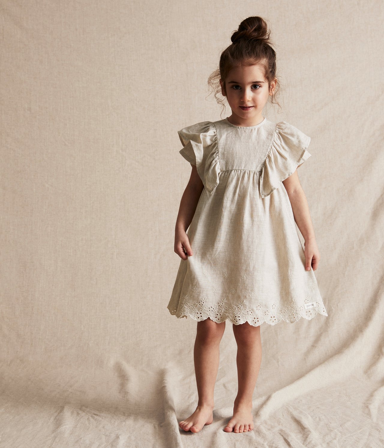Linen dress - Light beige - 2