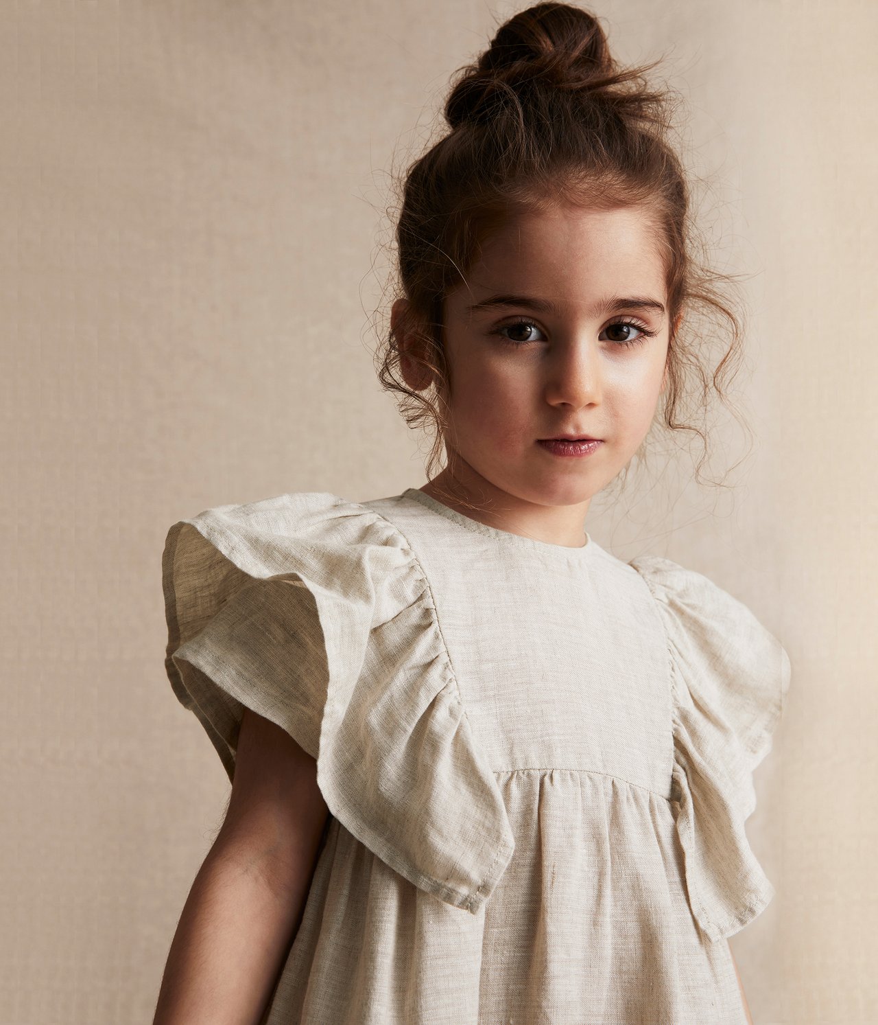Linen dress - Light beige - 5