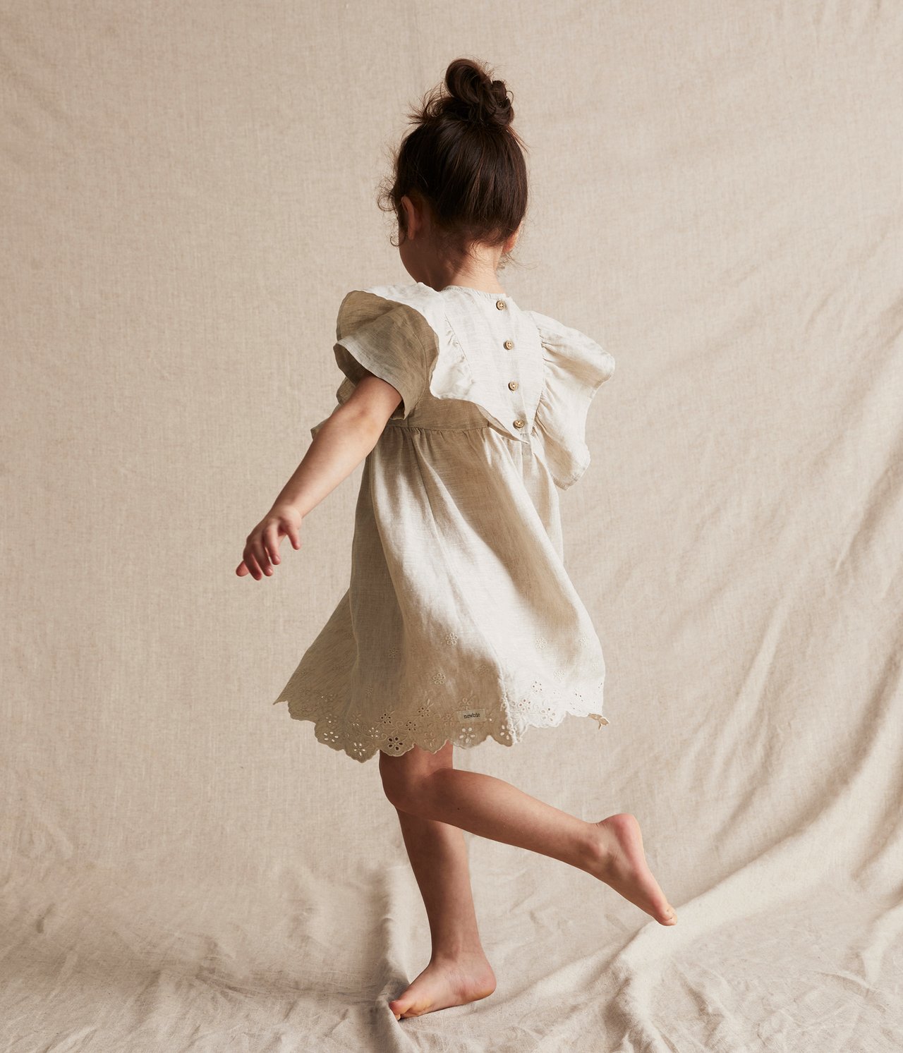 Linen dress - Light beige - 1