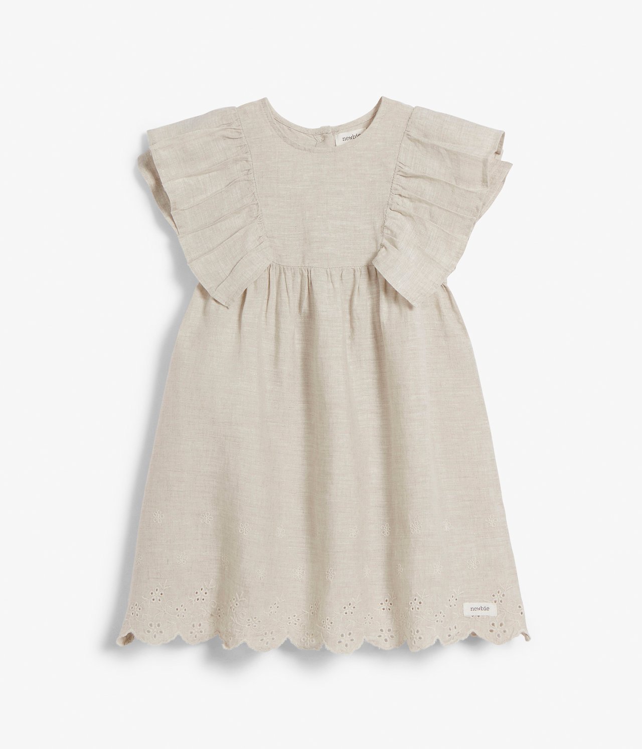 Linen dress - Light beige - 8