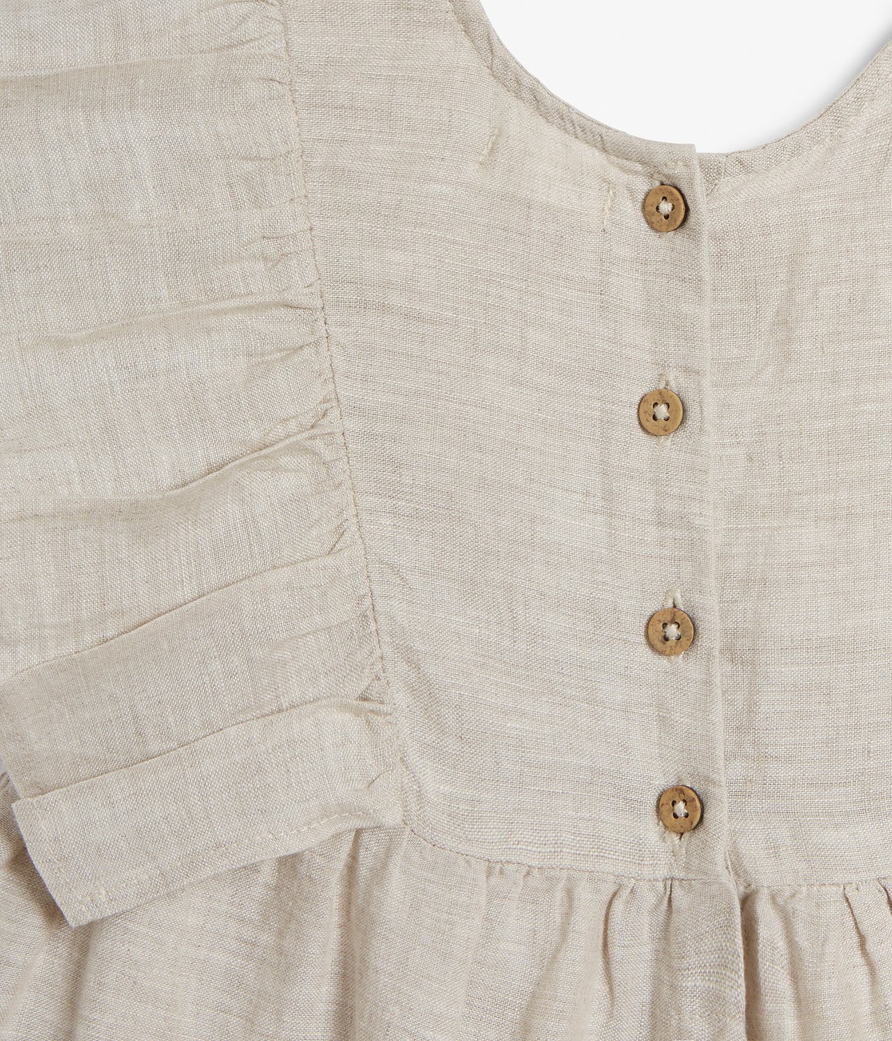 Linen dress - Light beige - 9