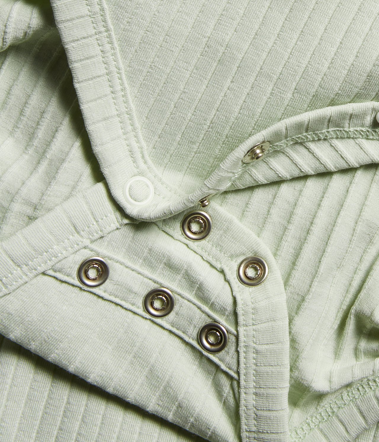Green ribbed bodysuit - Light green - 1