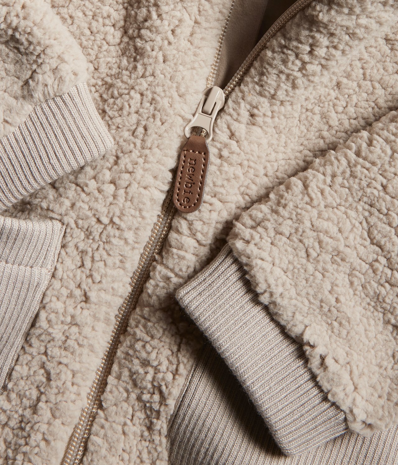 Teddy fur jacket - Beige - 1
