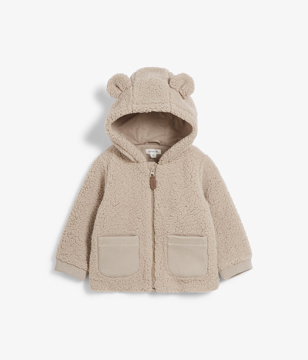 Teddy fur jacket - Beige - 2