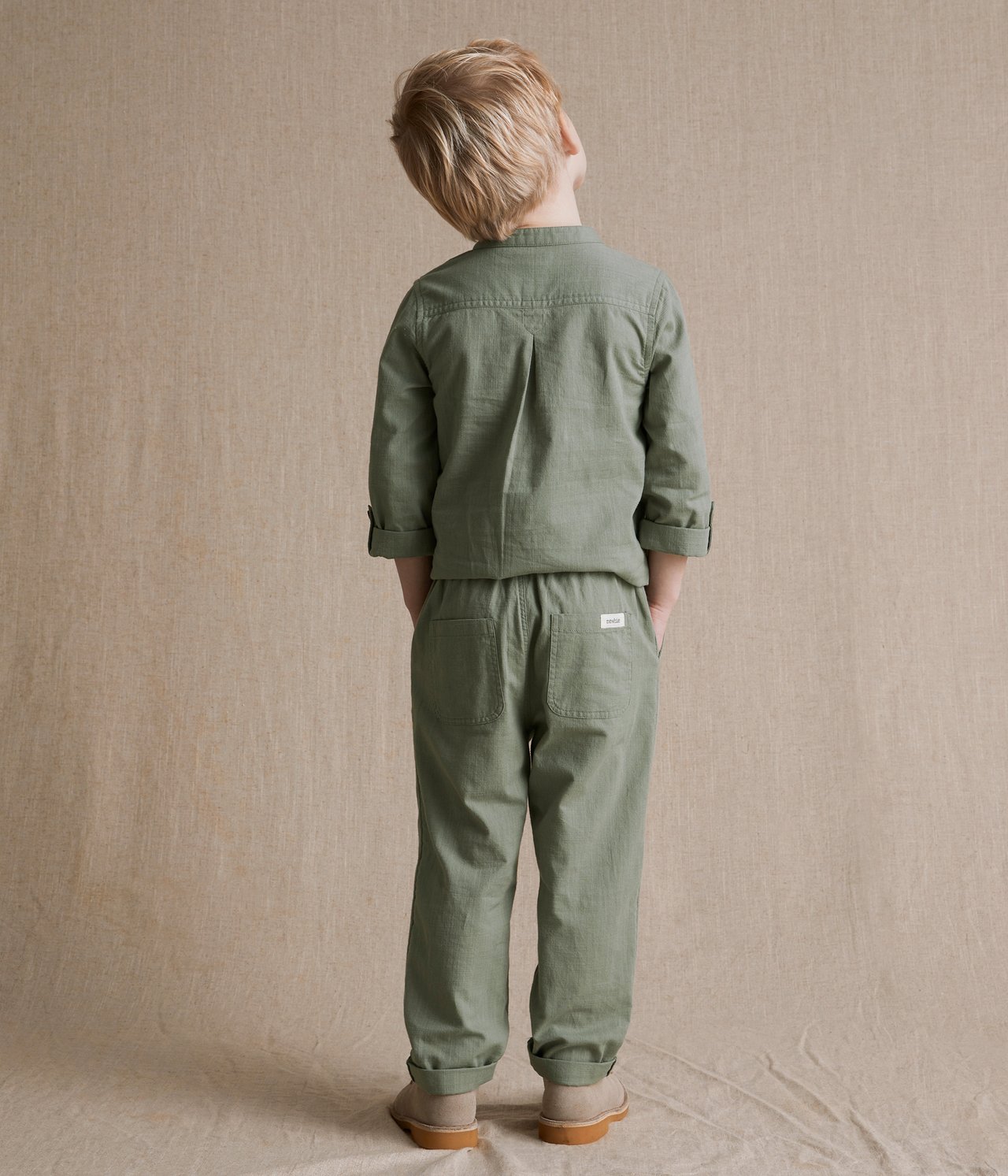 Woven pants - Dark green - 4
