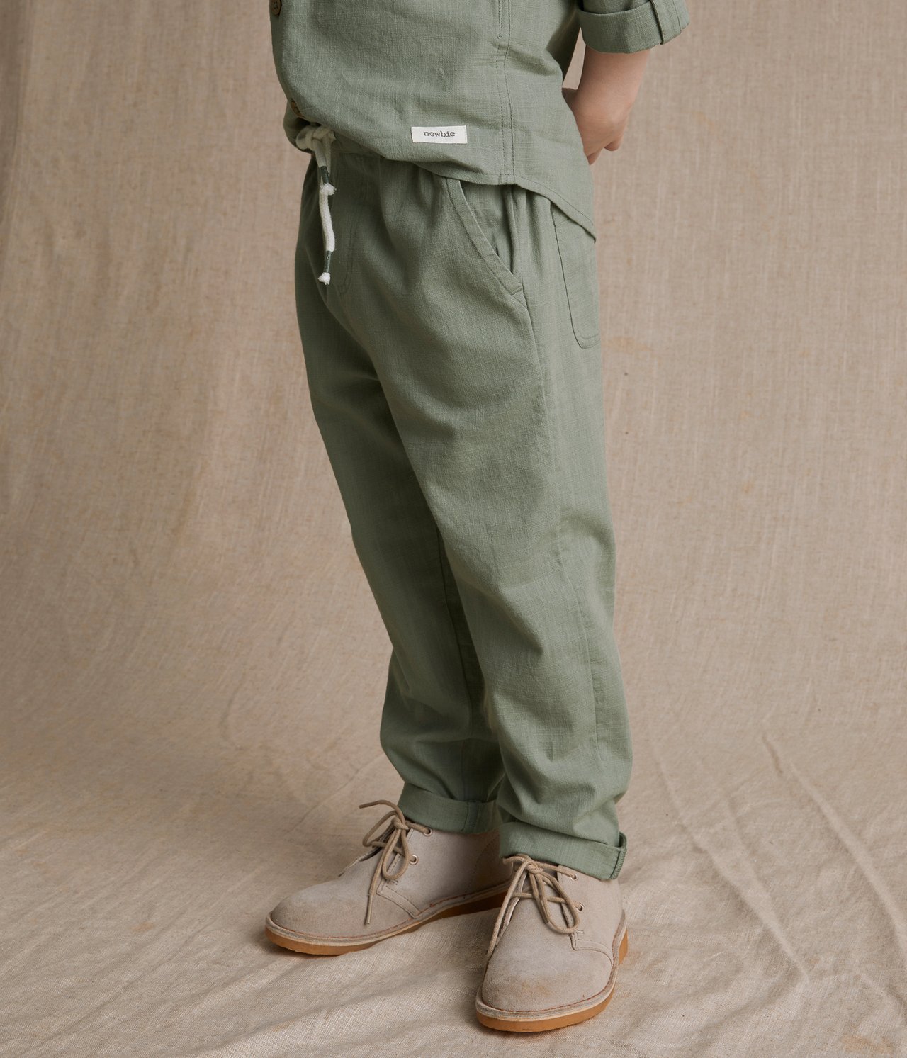 Woven pants - Dark green - 3