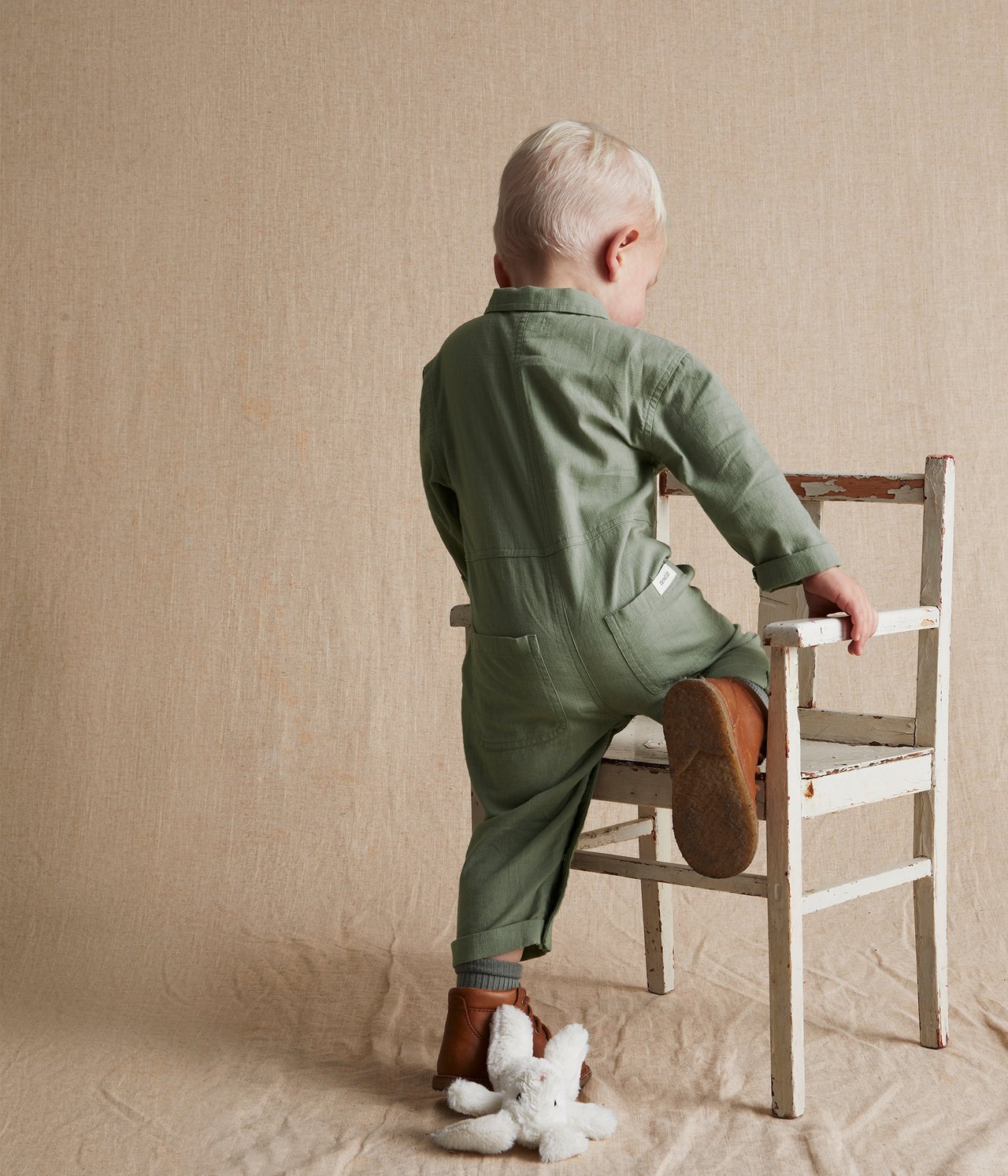 Woven coverall - Dark green - 2