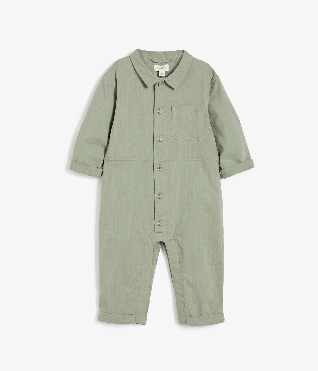 Woven coverall - Dark green - 5