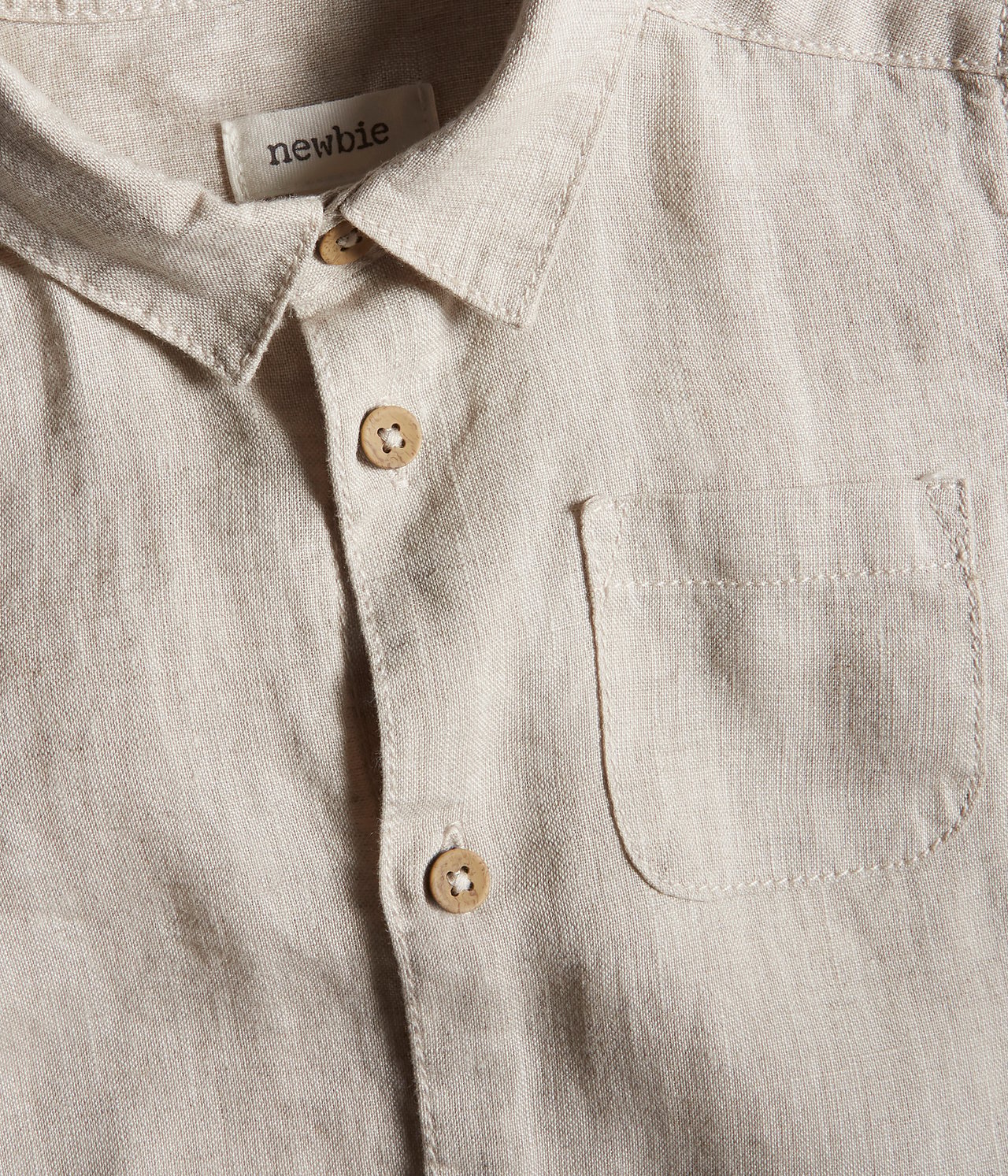 Linen shirt - Light beige - 1