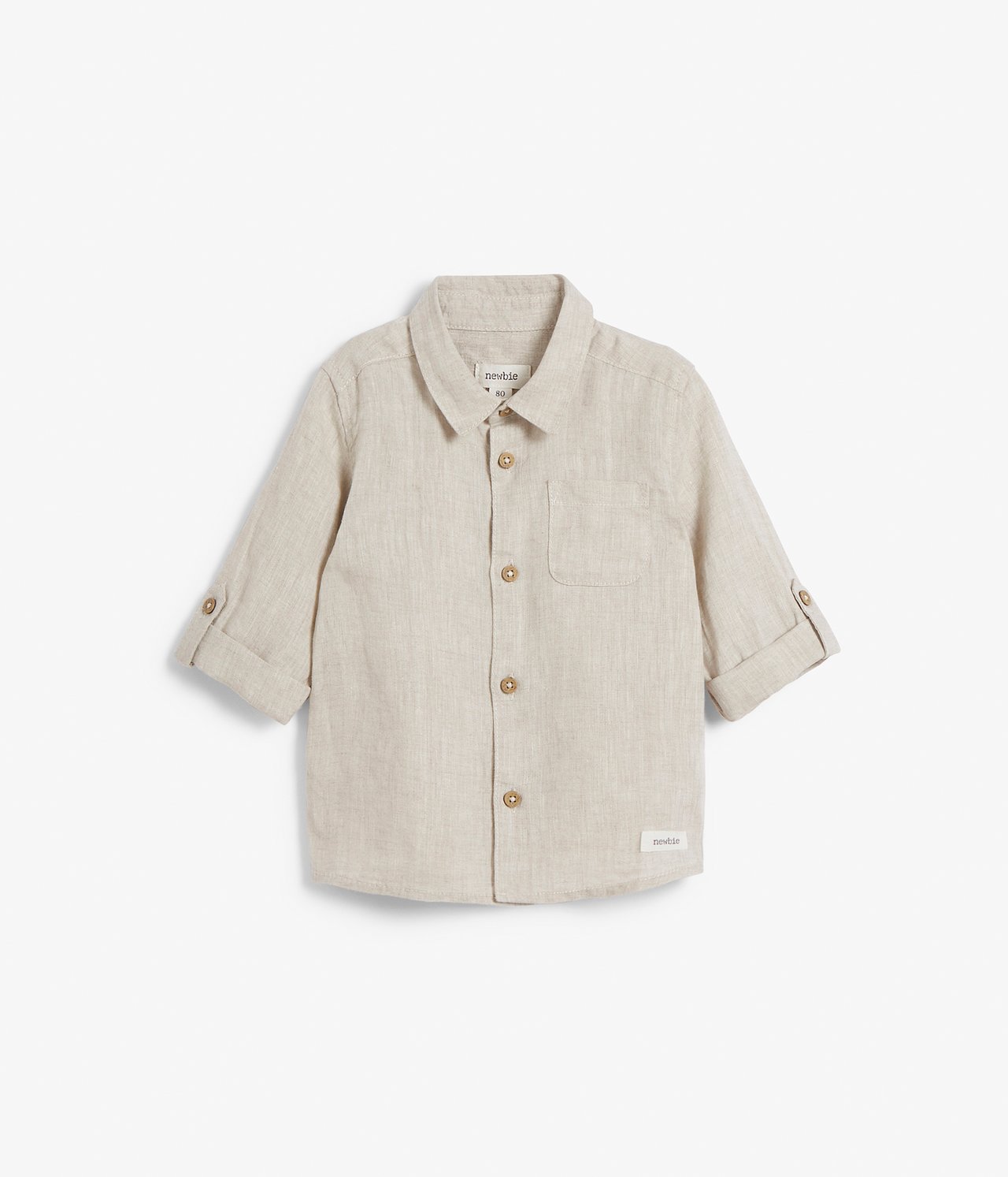 Hemd aus Leinen - Hellbeige - 2